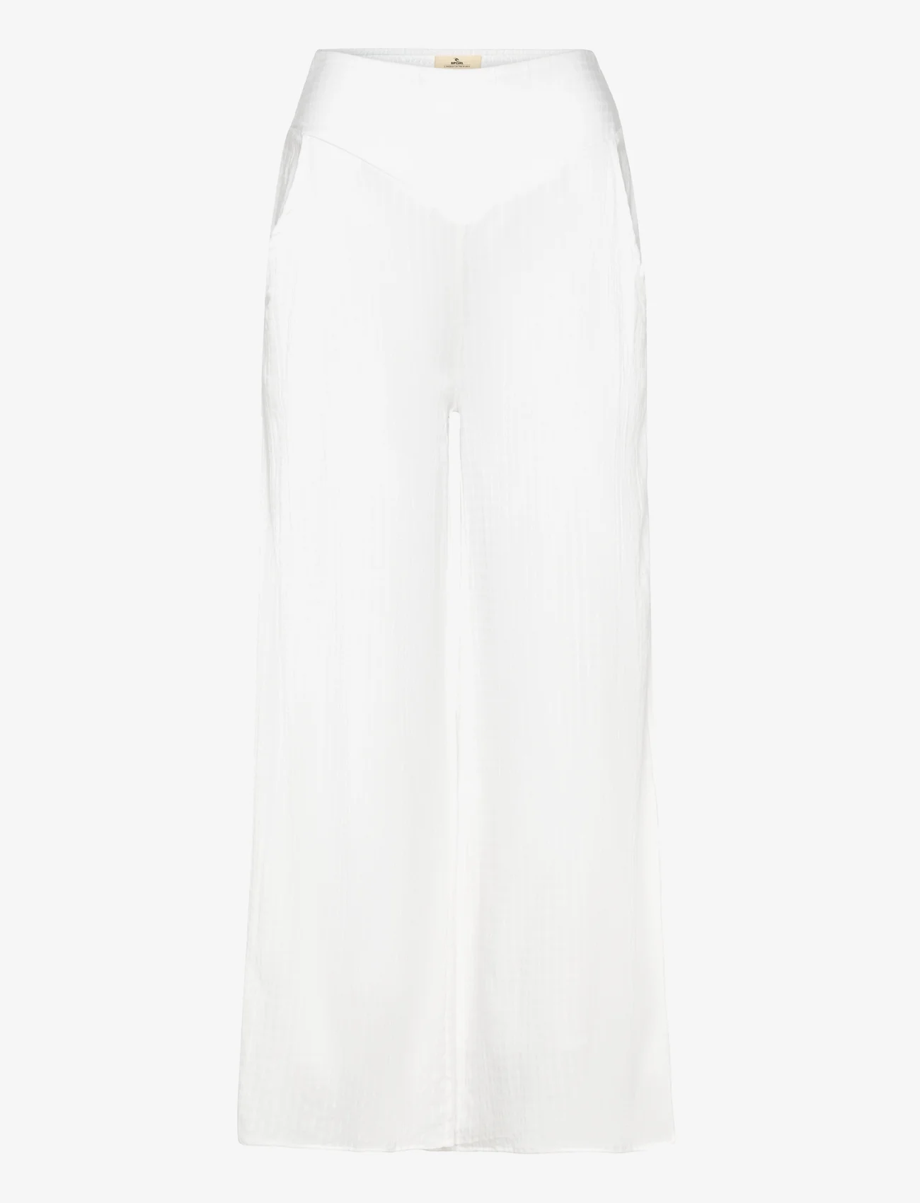 Rip Curl - IBIZA WIDE LEG PANT - odzież imprezowa w cenach outletowych - white - 0