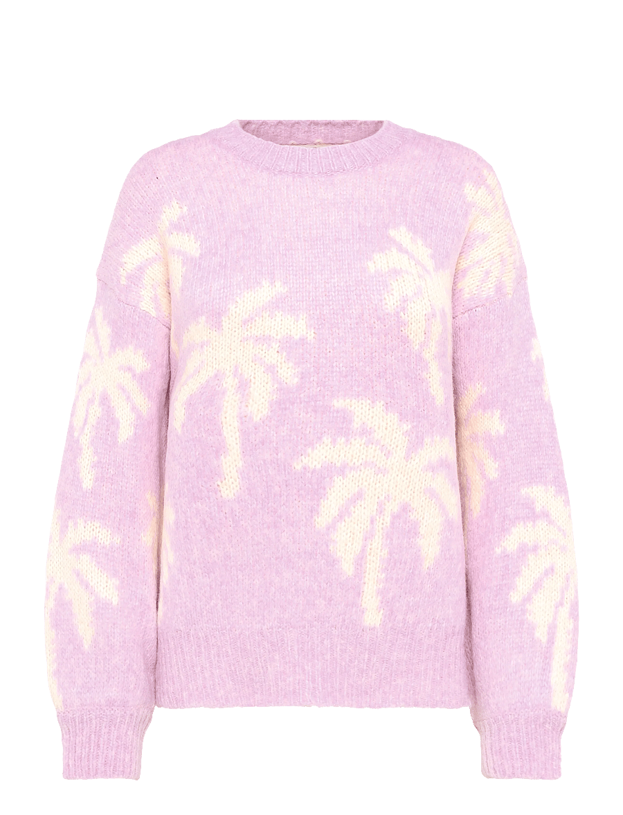 Rip Curl - RETRO SWELL PALM JACQUARD CREW - sweatshirts - lilac - 1