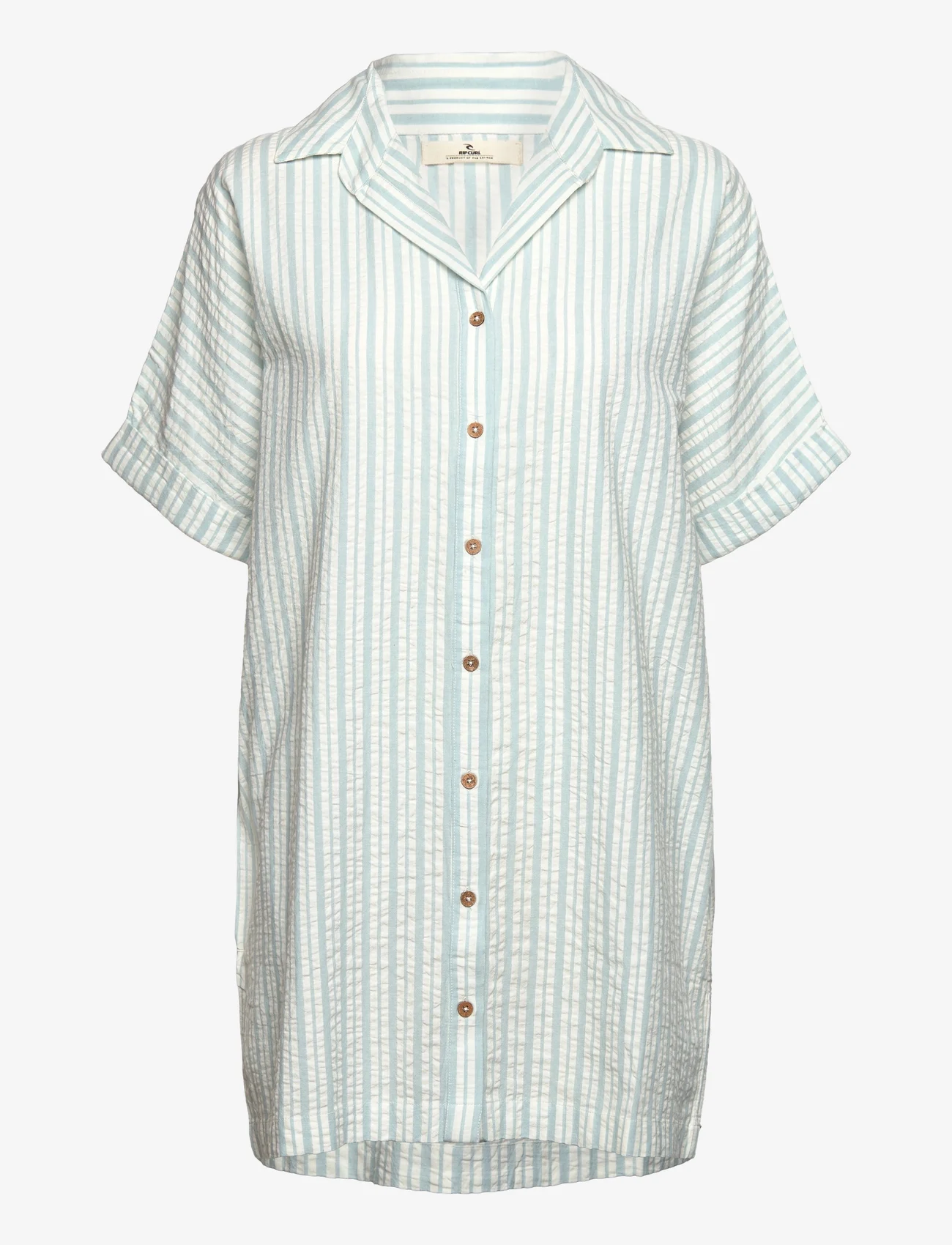 Rip Curl - FOLLOW THE SUN SHIRT DRESS - marškinių tipo suknelės - blue/white - 0