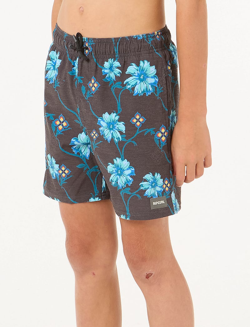 Rip Curl - SURF REVIVAL FLORAL VOLLEY-BOY - badehosen - black - 3