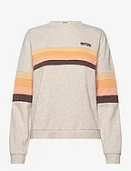 SURF REVIVAL PANELLED CREW - OATMEAL MARLE