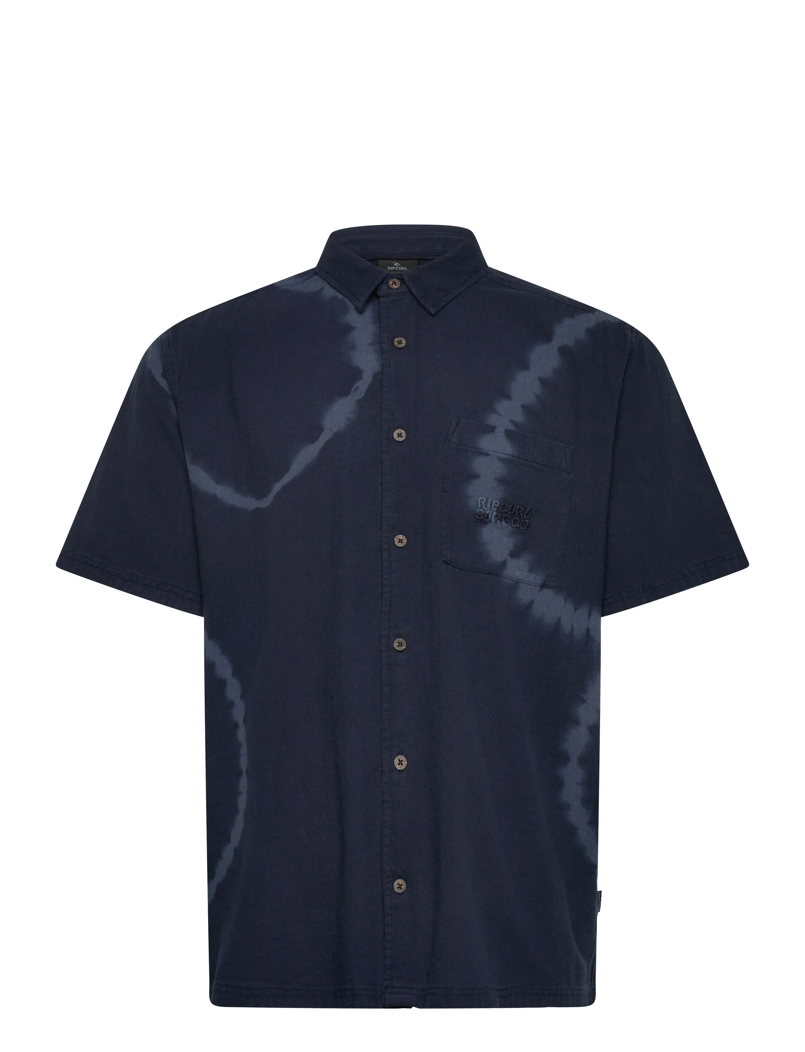 Rip Curl Pacific Rinse S/S Shirt, Mænd, Tie-Dye Kortærmet Skjorte, Navy, Str: XXL