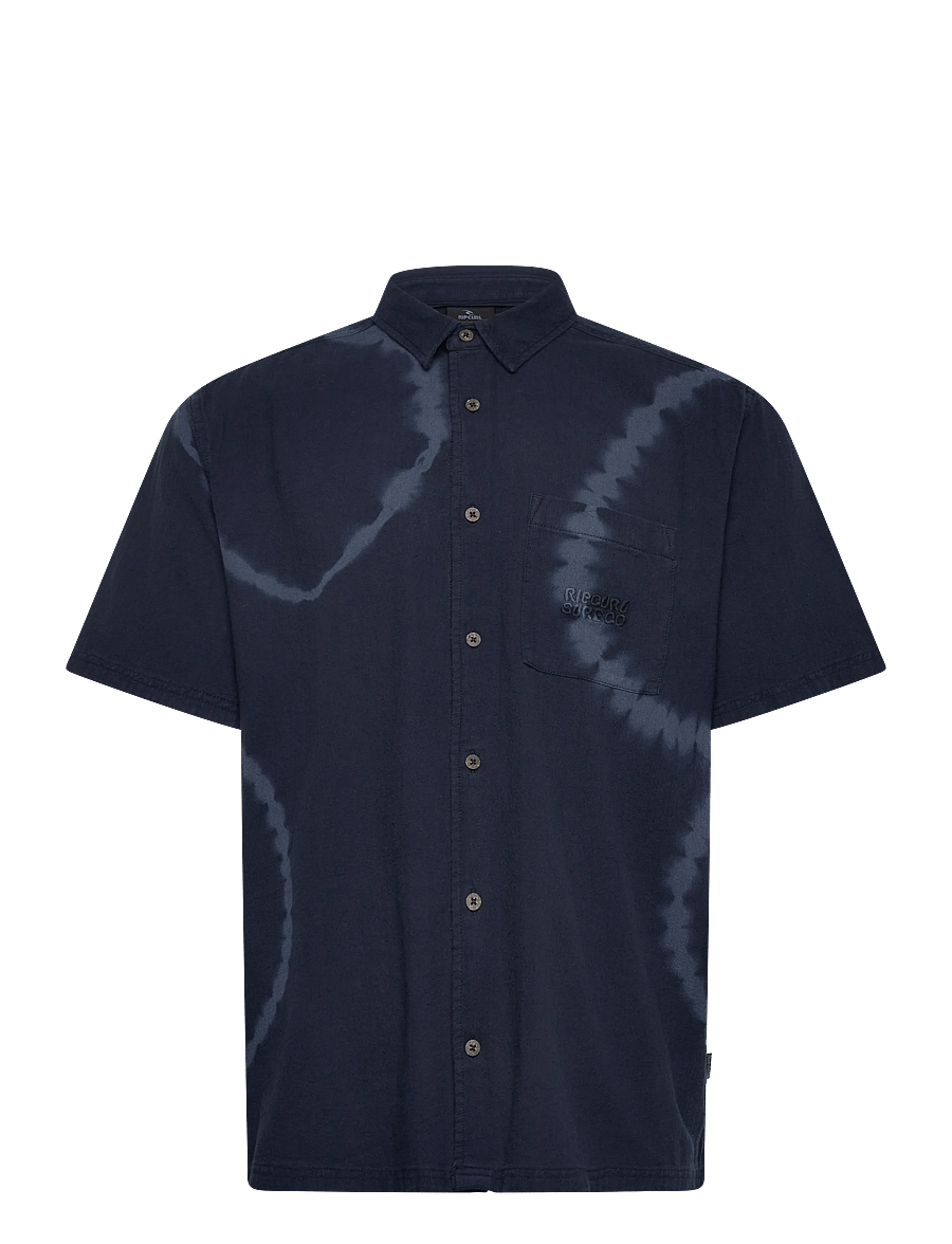 Rip Curl - PACIFIC RINSE S/S SHIRT - sportieve tops - dark navy - 0