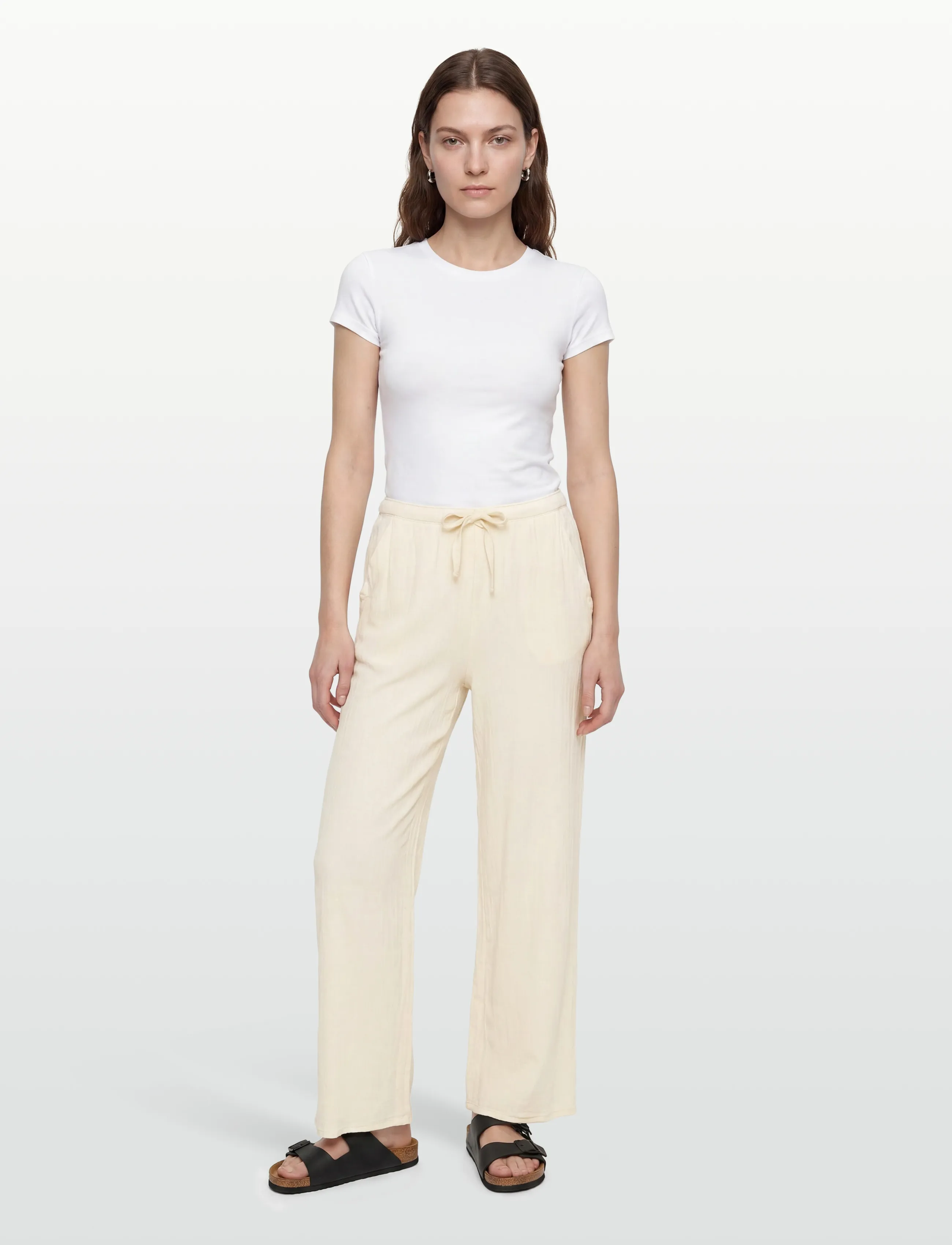 Rip Curl Classic Surf Wide Leg Pant, S, Sport Pants, Beige - Casual Trousers, Frauen