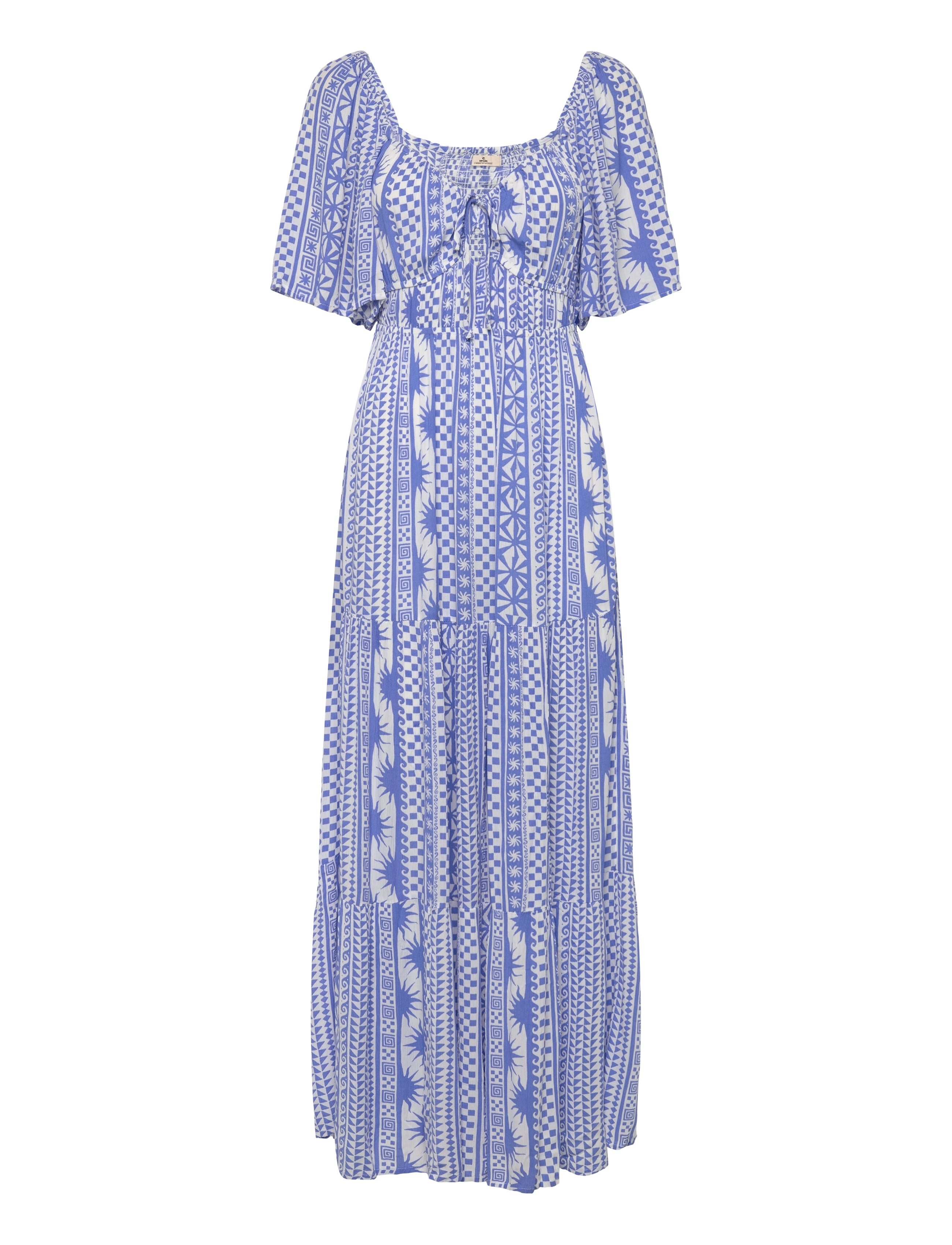 RIP CURL San Carlos S/S Maxi Kleid Blau - XS - Damen