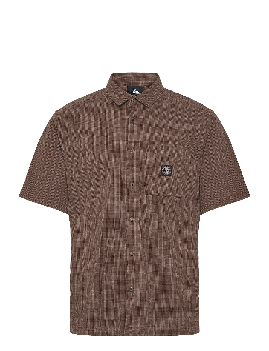 Rip Curl - PREMIUM SURF CHECK S/S - sportieve tops - coffee - 0