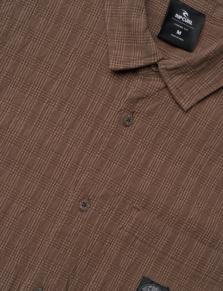 Rip Curl - PREMIUM SURF CHECK S/S - sportieve tops - coffee - 3