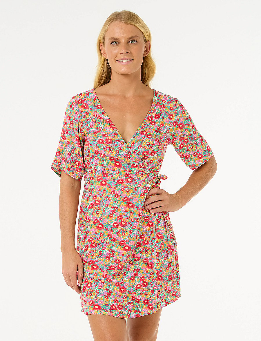 Rip Curl - LAS DALIAS DITSY WRAP DRESS - blue - 0