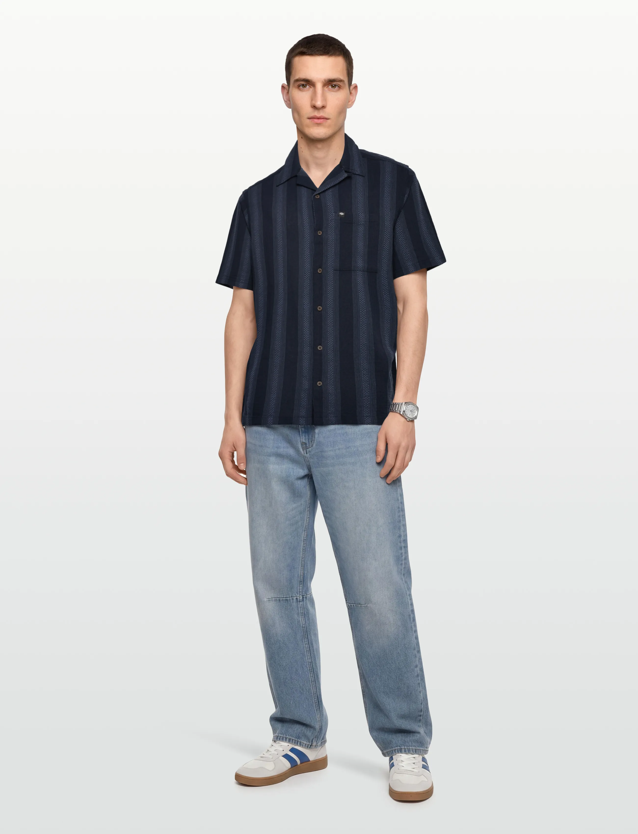 Rip Curl Classic Surf Weaver S/S Shirt, XXL, Sport Oberteile, Marineblau - Shirts, Männerswear