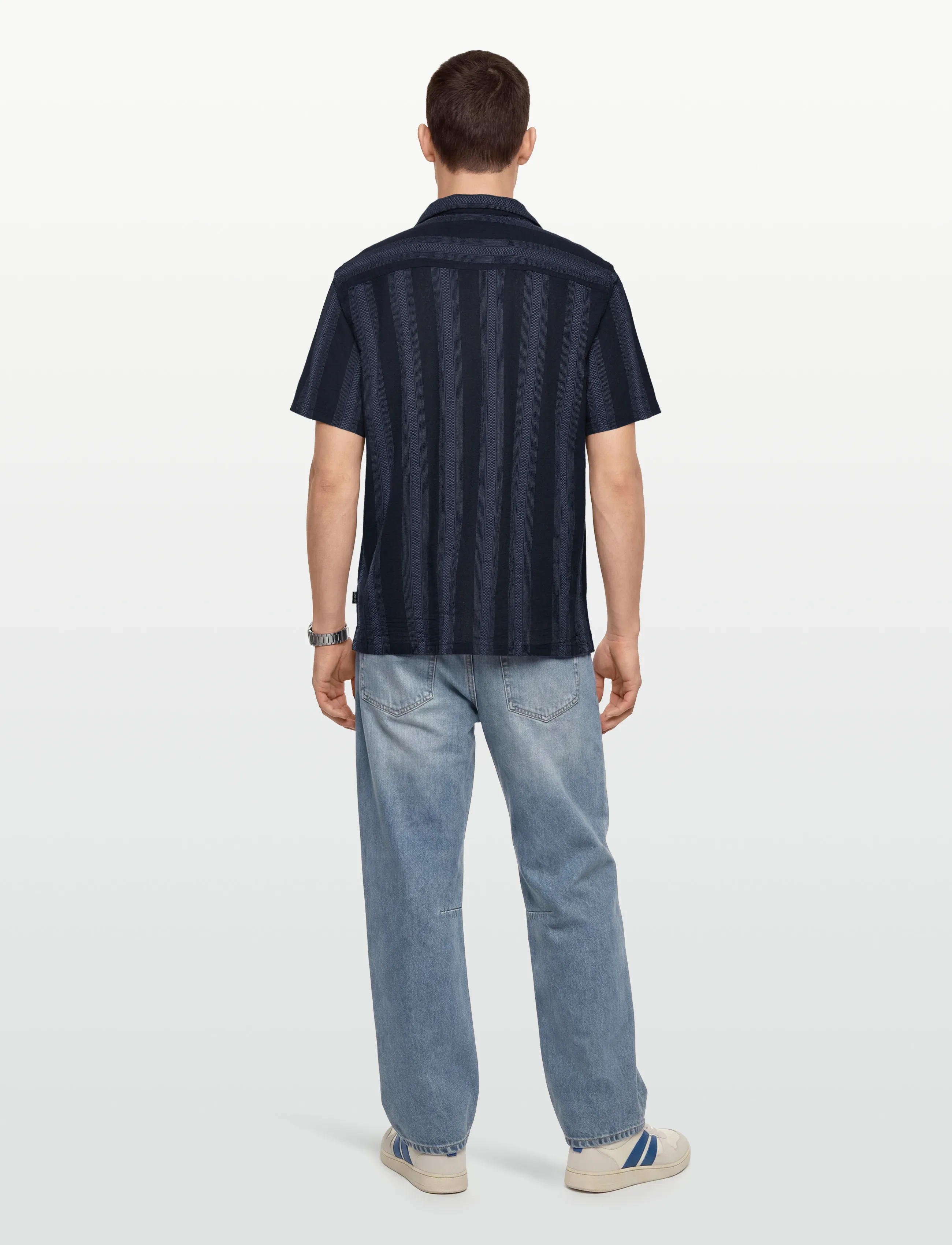 Rip Curl - CLASSIC SURF WEAVER S/S SHIRT - skjortor - dark navy - 4