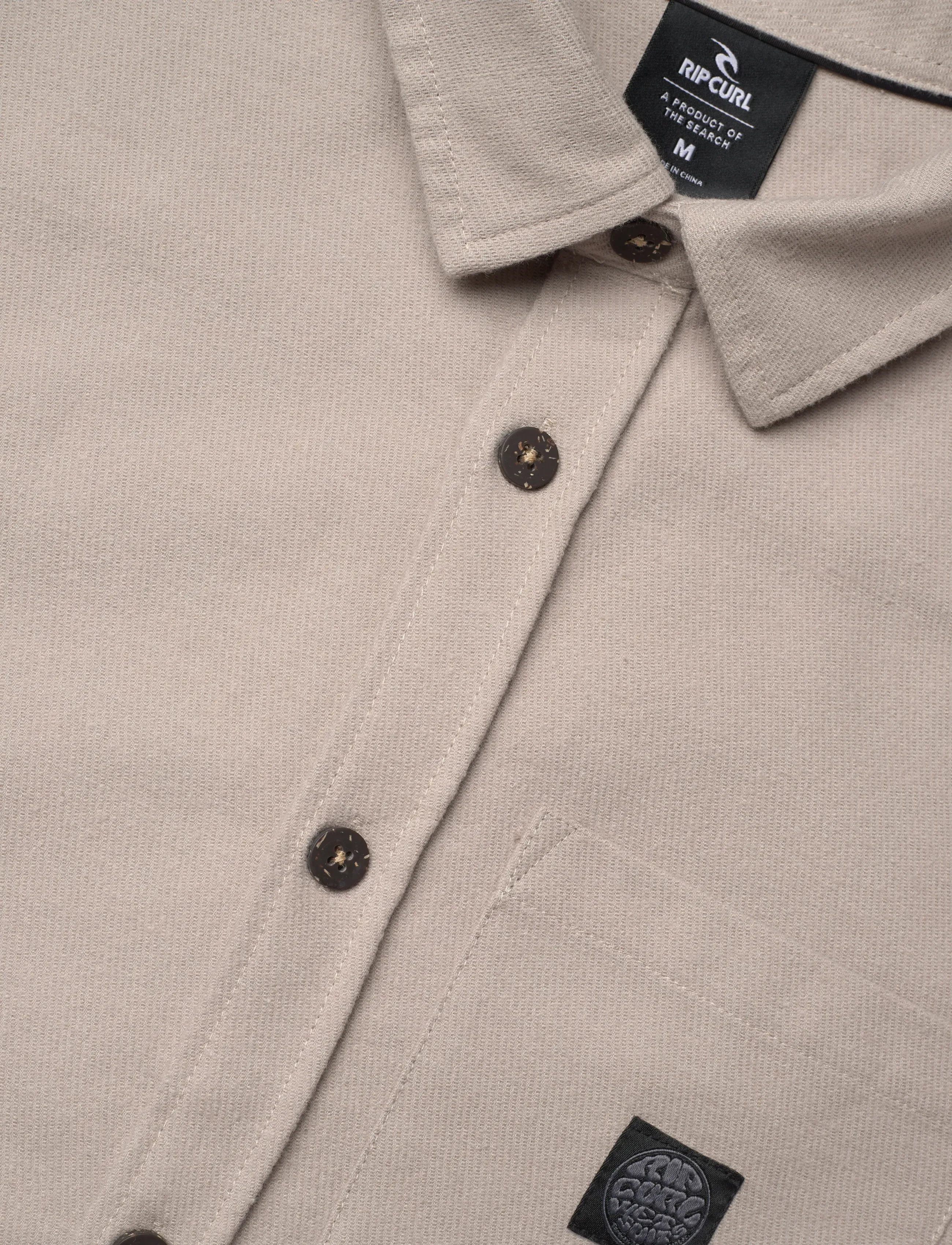 Rip Curl - PREMIUM SURF L/S SHIRT - alussärgid ja t-särgid - stone - 3