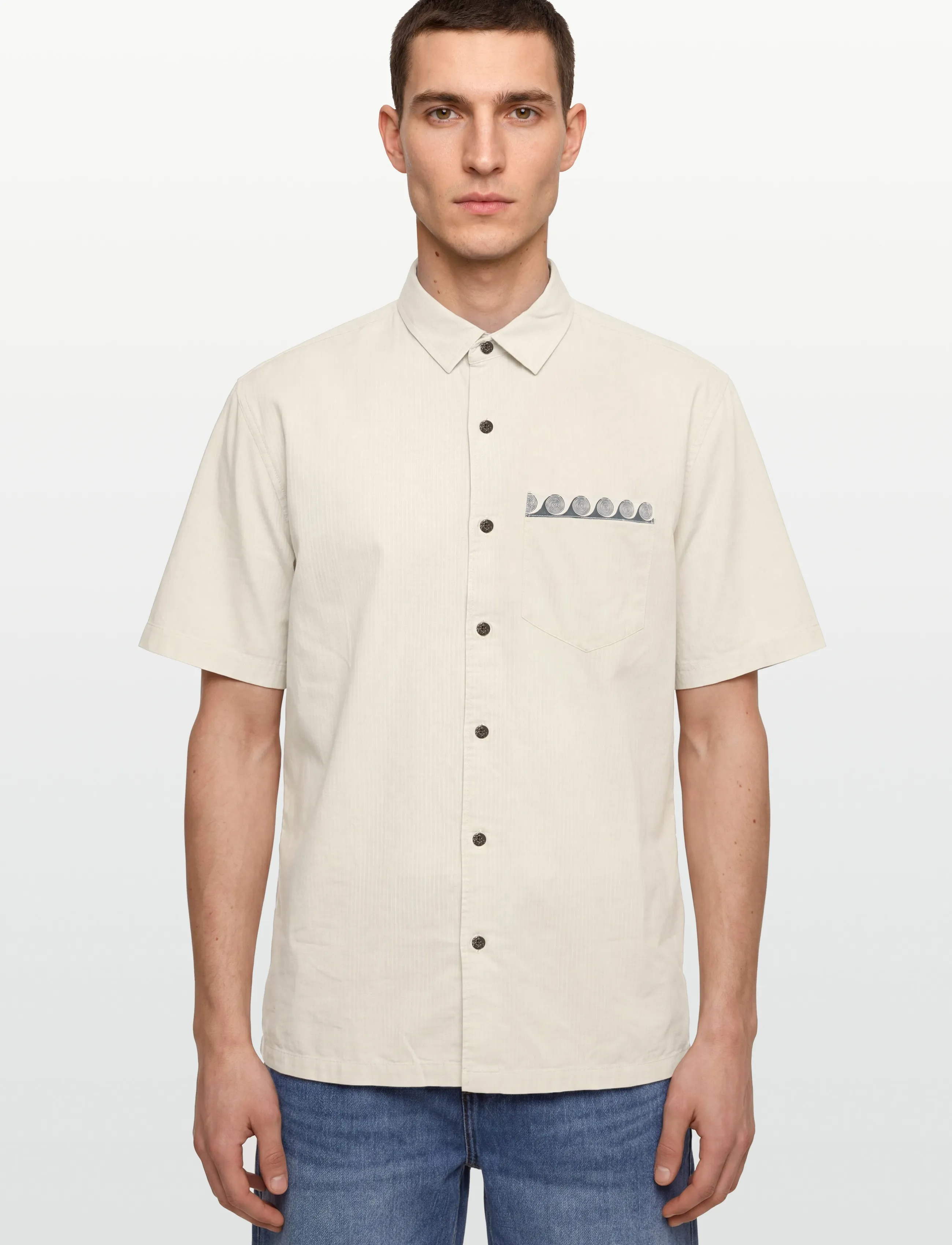 Rip Curl - AOTS S/S SHIRT - oberteile & t-shirts - vintage white - 3