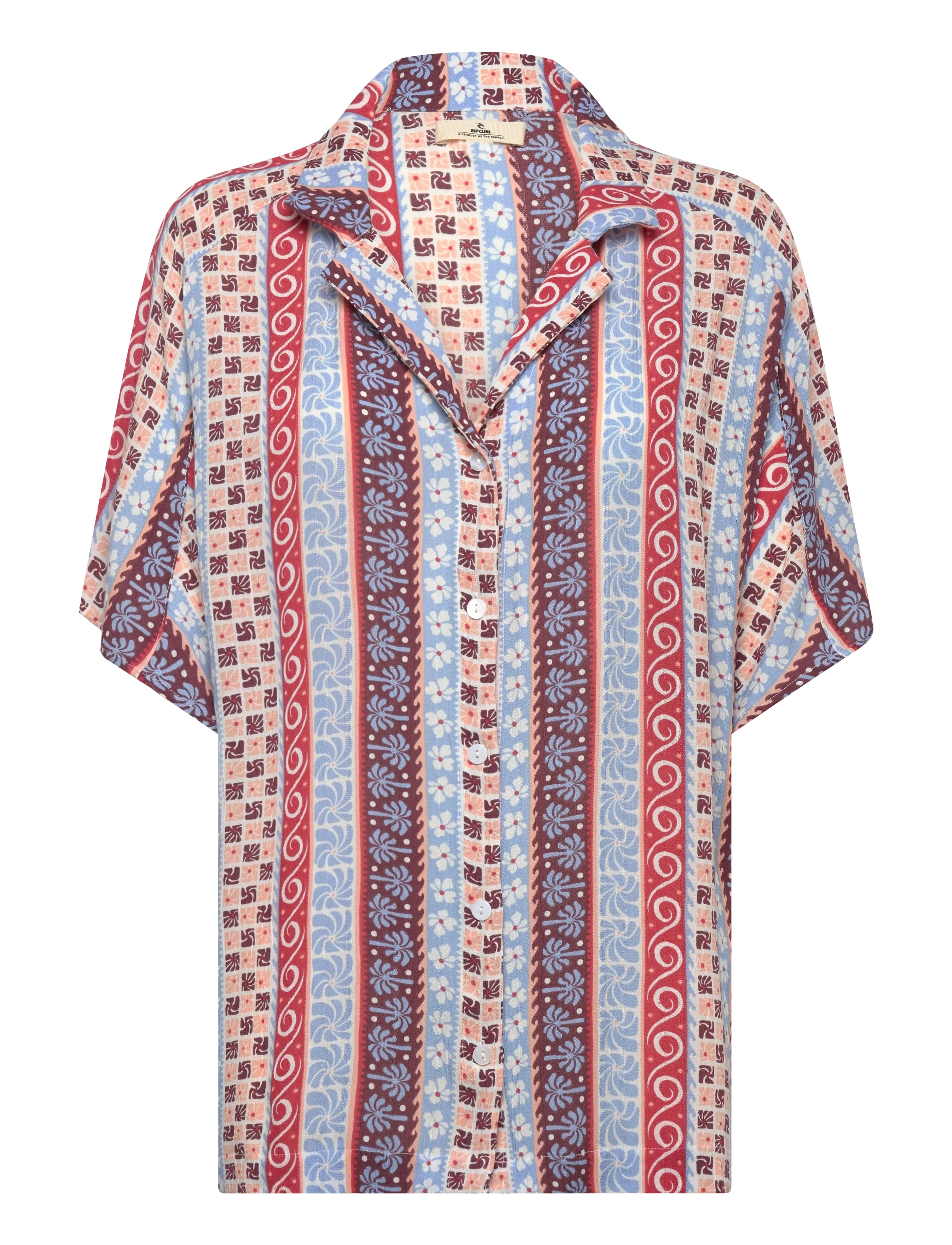 RIP CURL Ventura Viscose S/S Shirt Patterned - XL - Damen