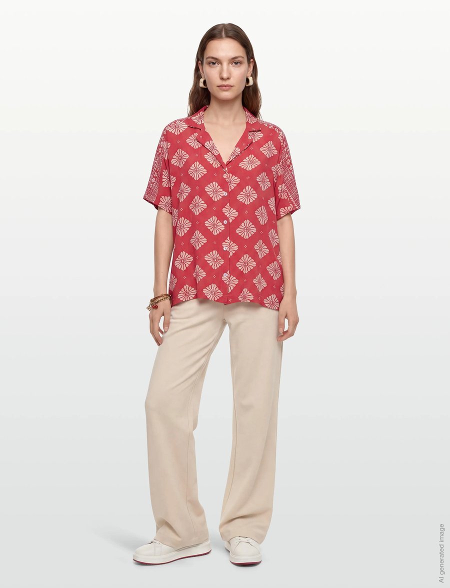 Rip Curl - VENTURA VISCOSE S/S SHIRT - hemden - red - 0