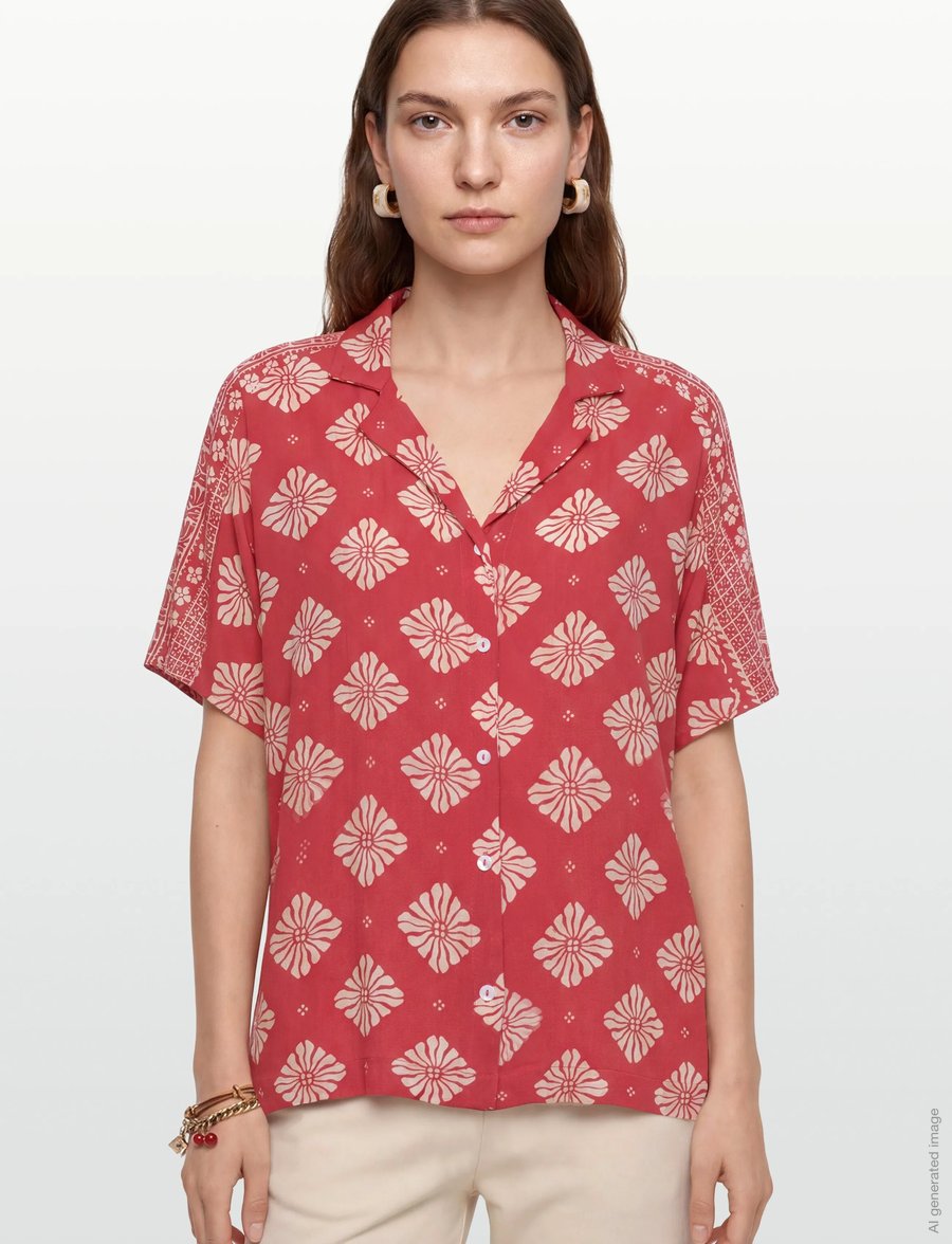 Rip Curl - VENTURA VISCOSE S/S SHIRT - hemden - red - 3