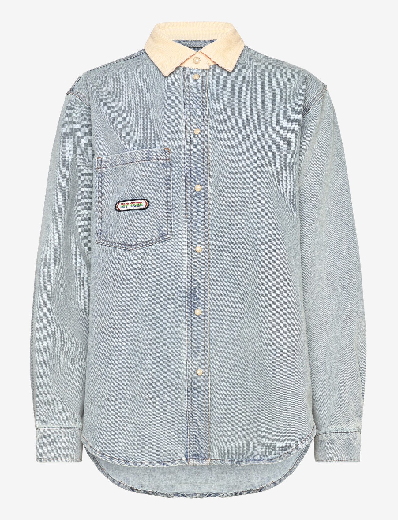 Rip Curl - SURF SIDE RELAXED DENIM SHIRT - skjorter - washed blue - 0