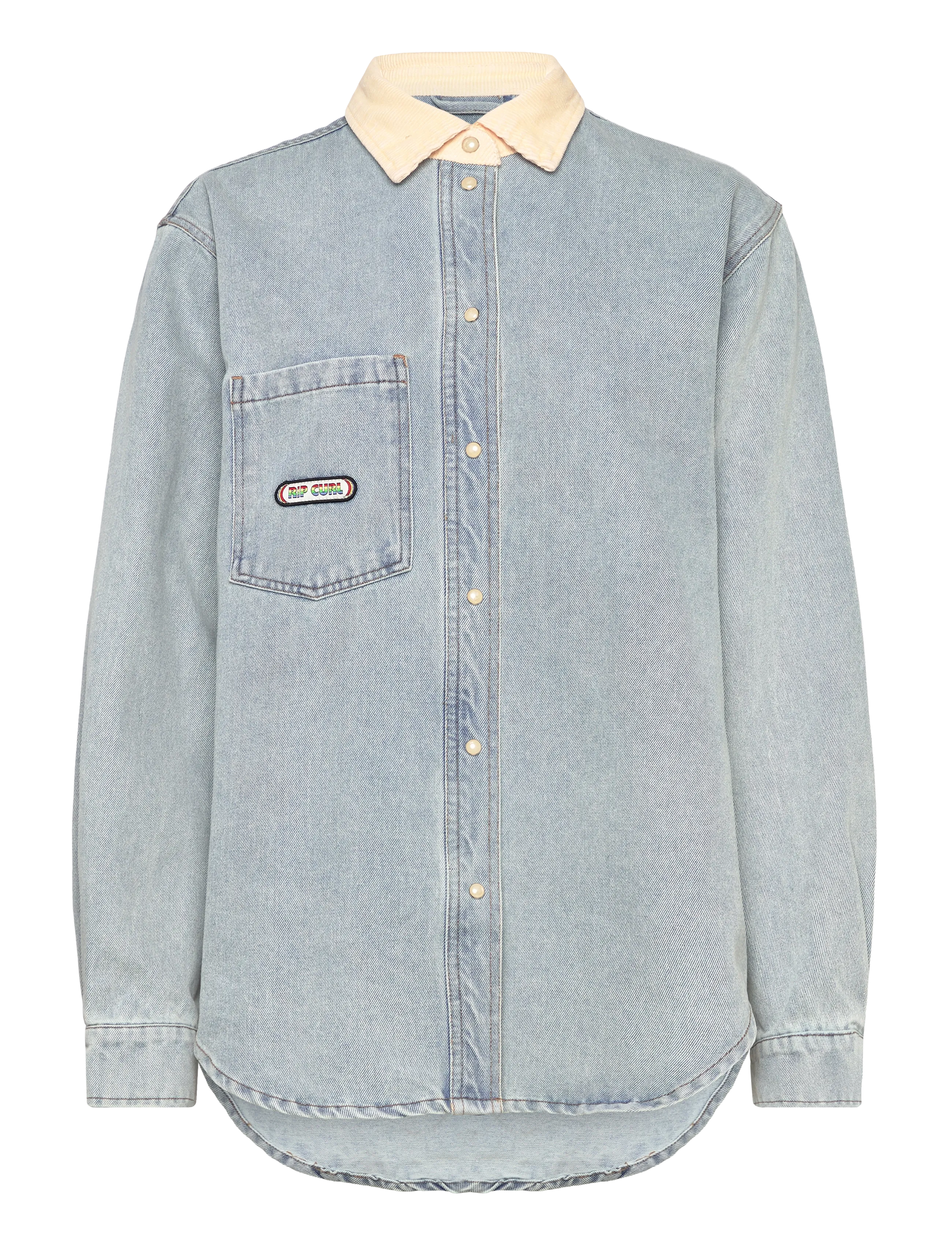 Rip Curl SURF SIDE RELAXED DENIM SHIRT - Rip Curl - WASHED BLUE / blue