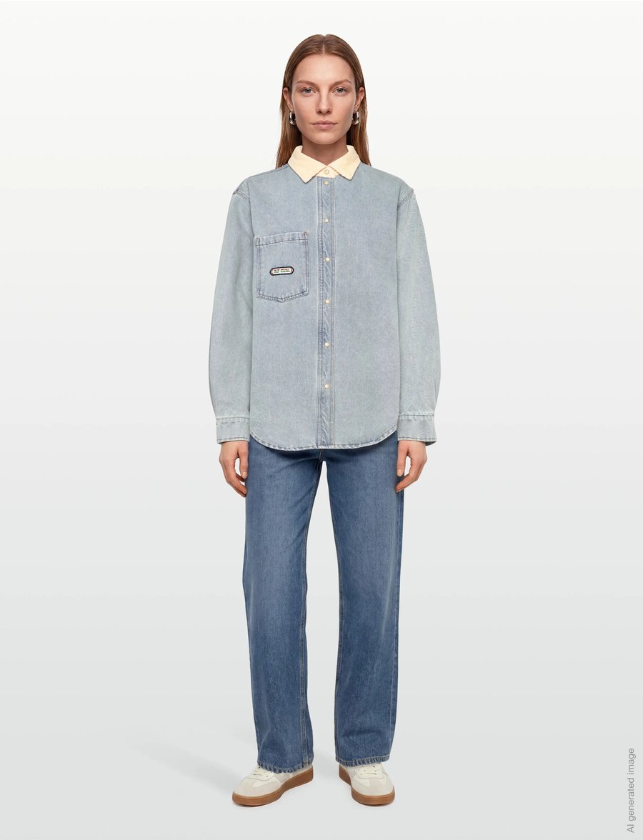 Rip Curl - SURF SIDE RELAXED DENIM SHIRT - marškiniai - washed blue - 0