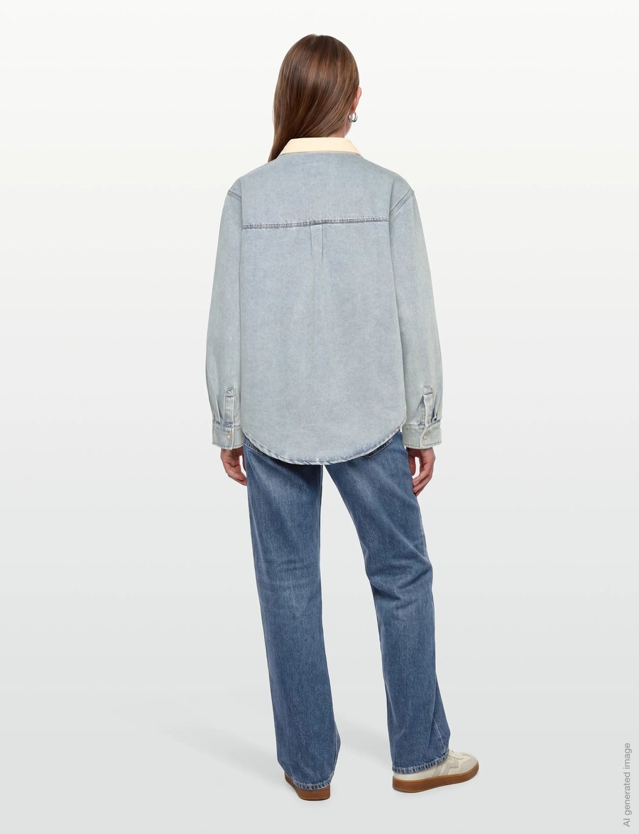 Rip Curl - SURF SIDE RELAXED DENIM SHIRT - marškiniai - washed blue - 4