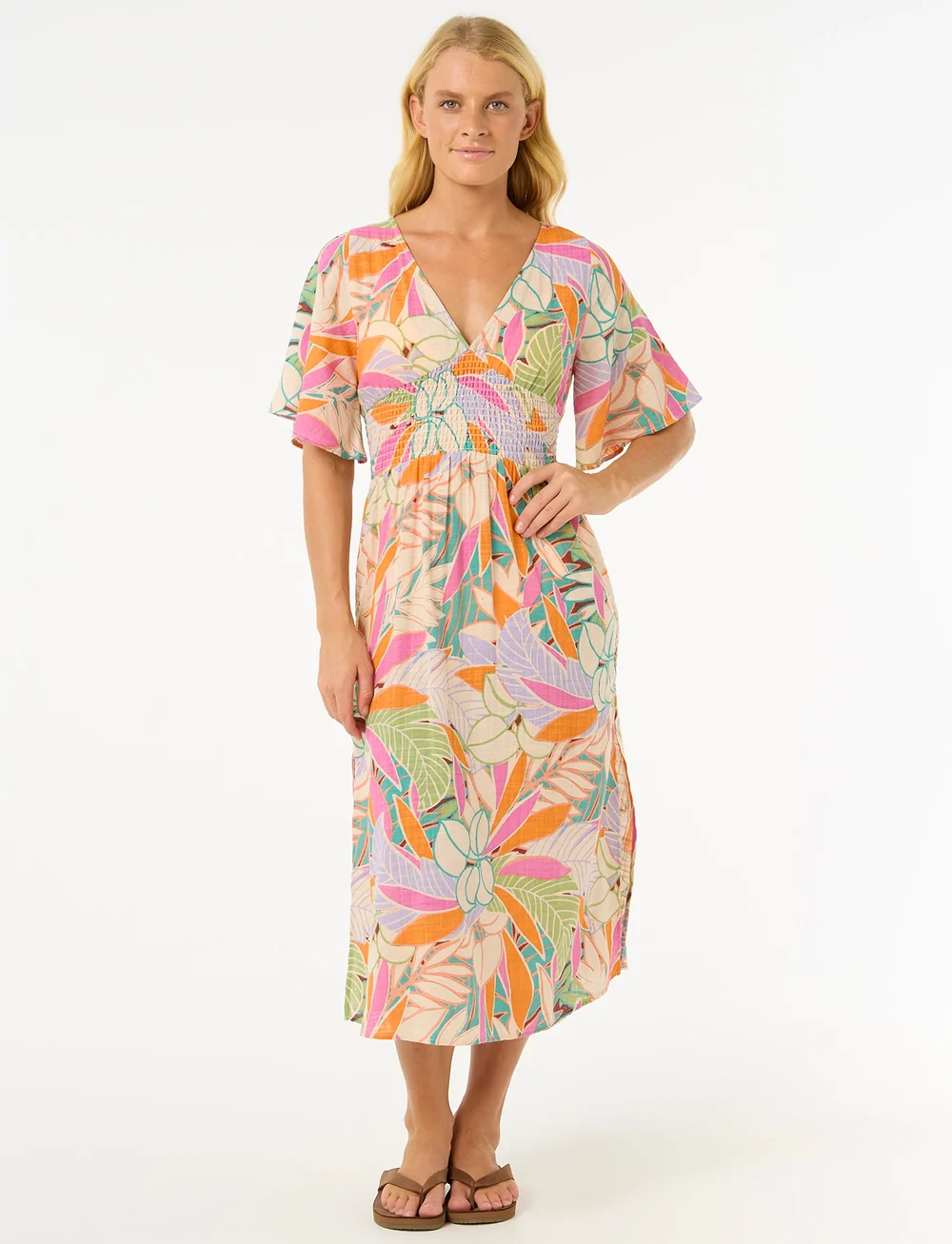 Rip Curl - CALA VADELLA MIDI DRESS - klänningar & kjolar - multi - 0