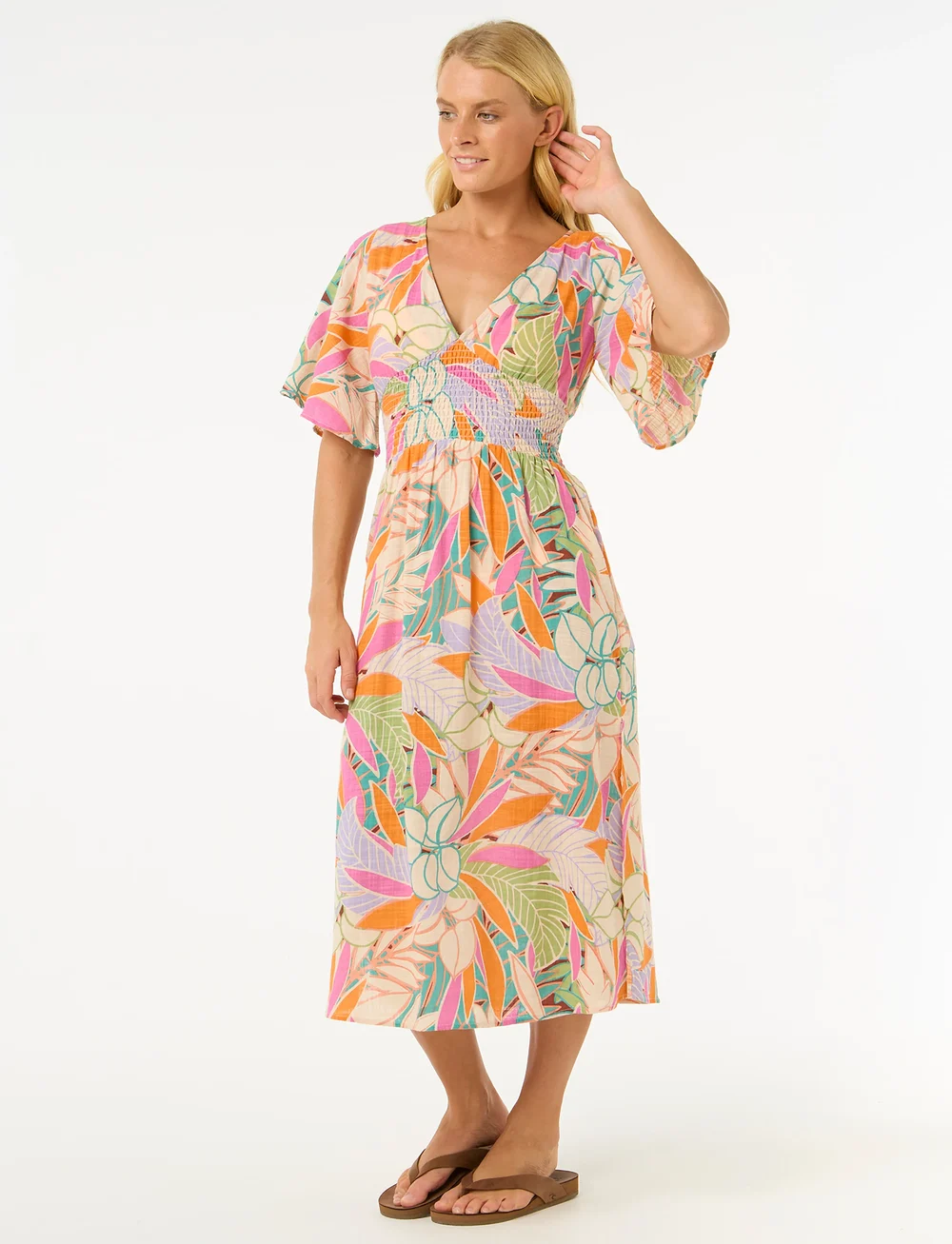 Rip Curl - CALA VADELLA MIDI DRESS - klänningar & kjolar - multi - 5