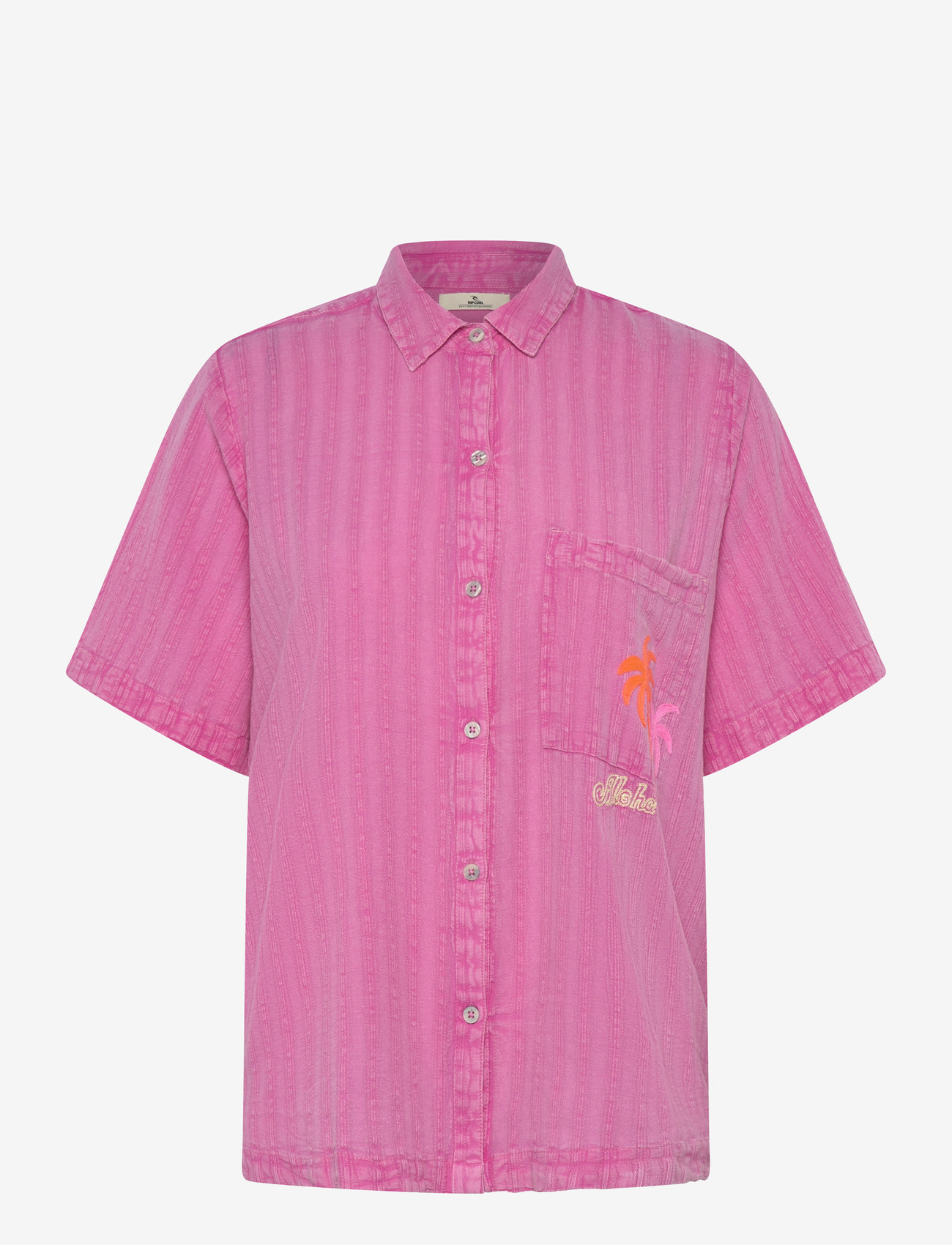 Rip Curl - HOTEL MALIBU EMBROID SHIRT - skjorter - super pink - 0