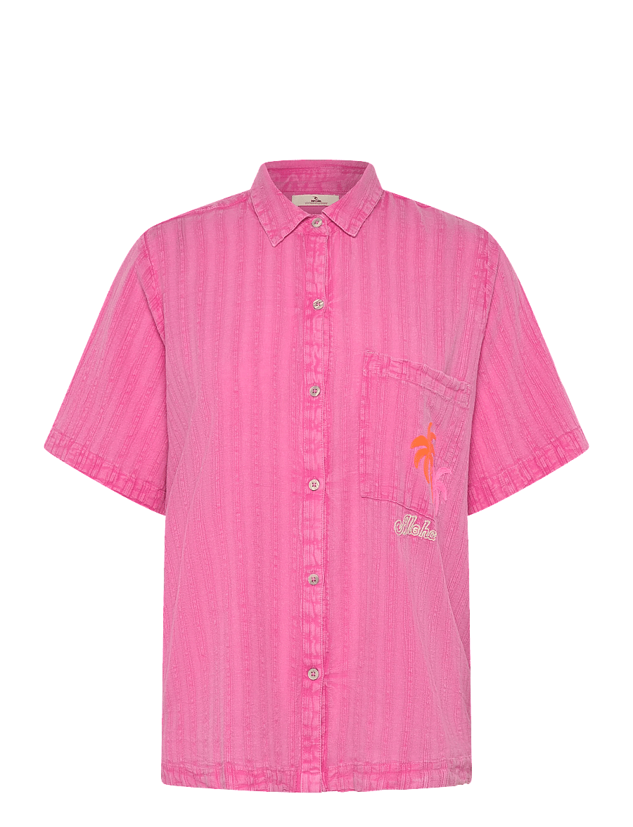 Rip Curl - HOTEL MALIBU EMBROID SHIRT - hemden - super pink - 0