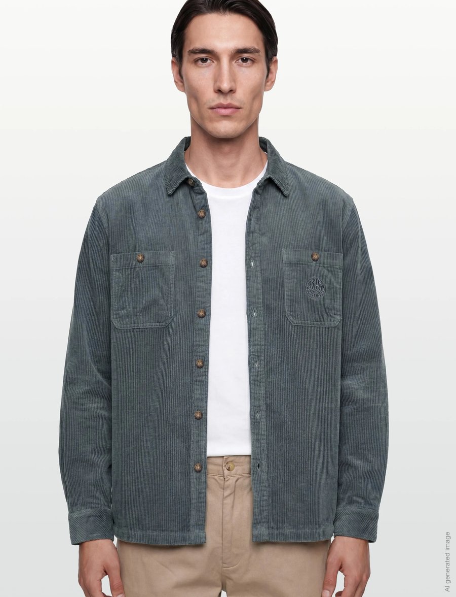 Rip Curl - PREMIUM SURF CORD L/S SHIRT - velvet särgid - pine night - 3