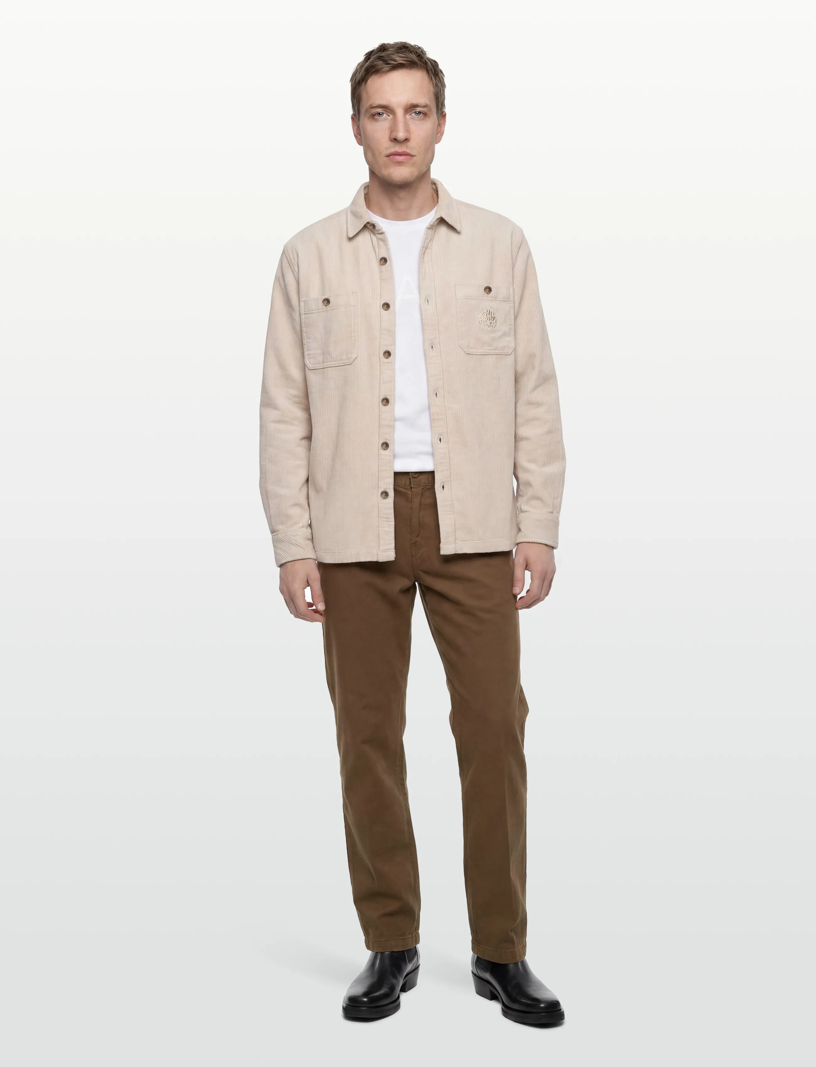 Rip Curl PREMIUM SURF CORD L/S SHIRT - App deal - SAND DUNE / cream
