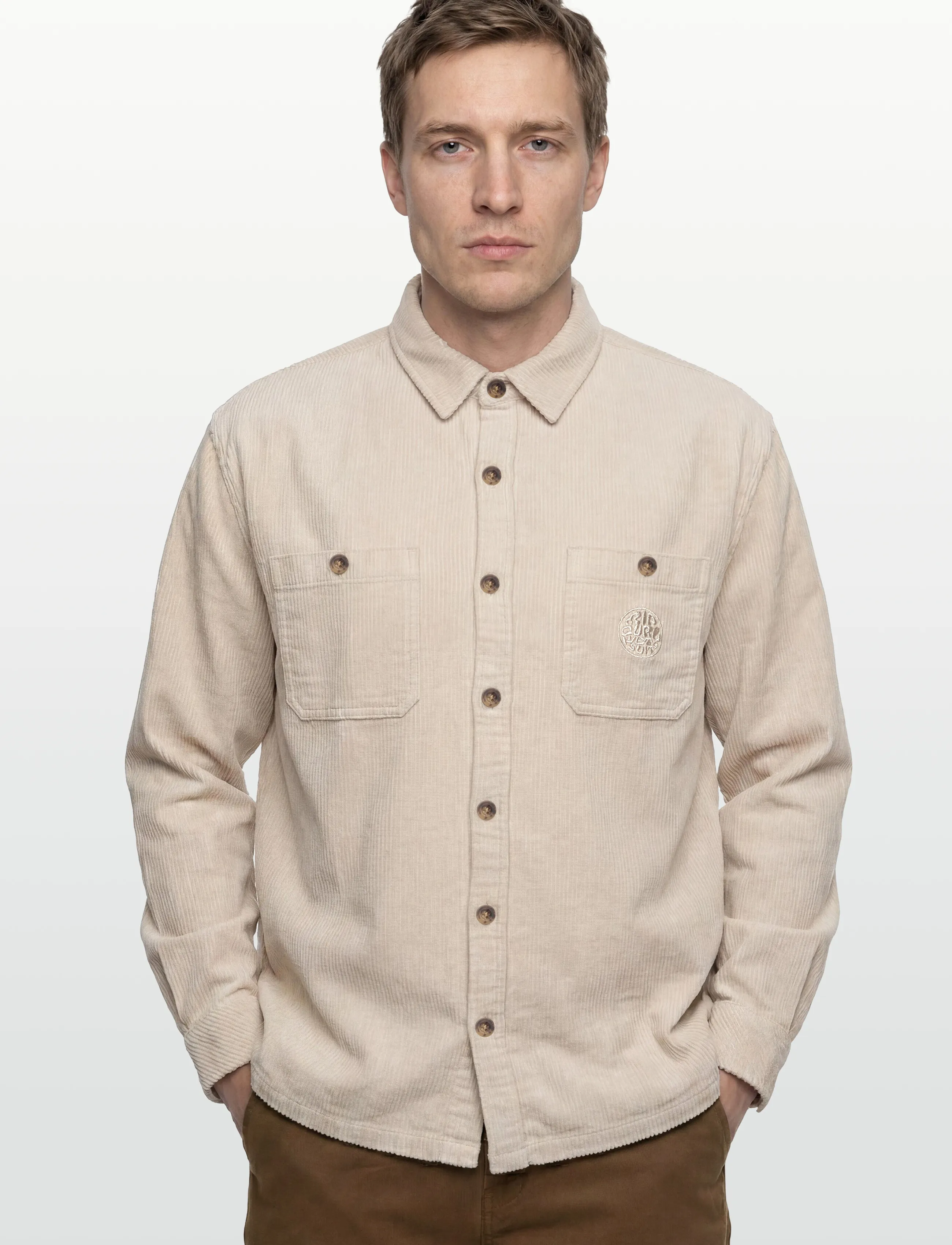 Rip Curl - PREMIUM SURF CORD L/S SHIRT - velvet särgid - sand dune - 3
