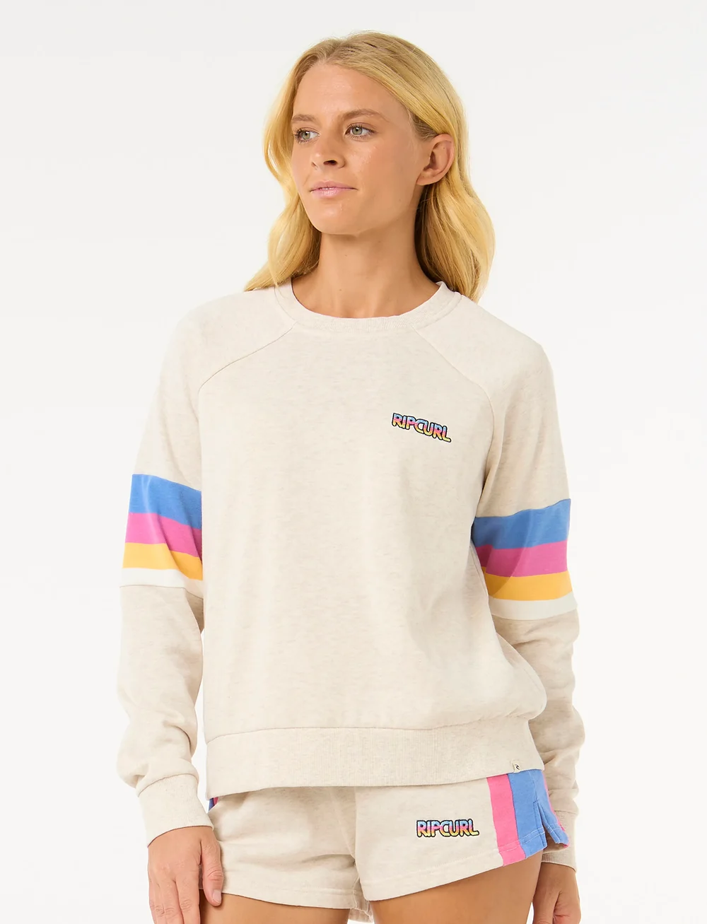 Rip Curl - LAS DALIAS RAGLAN CREW - overdele - oatmeal marle - 3