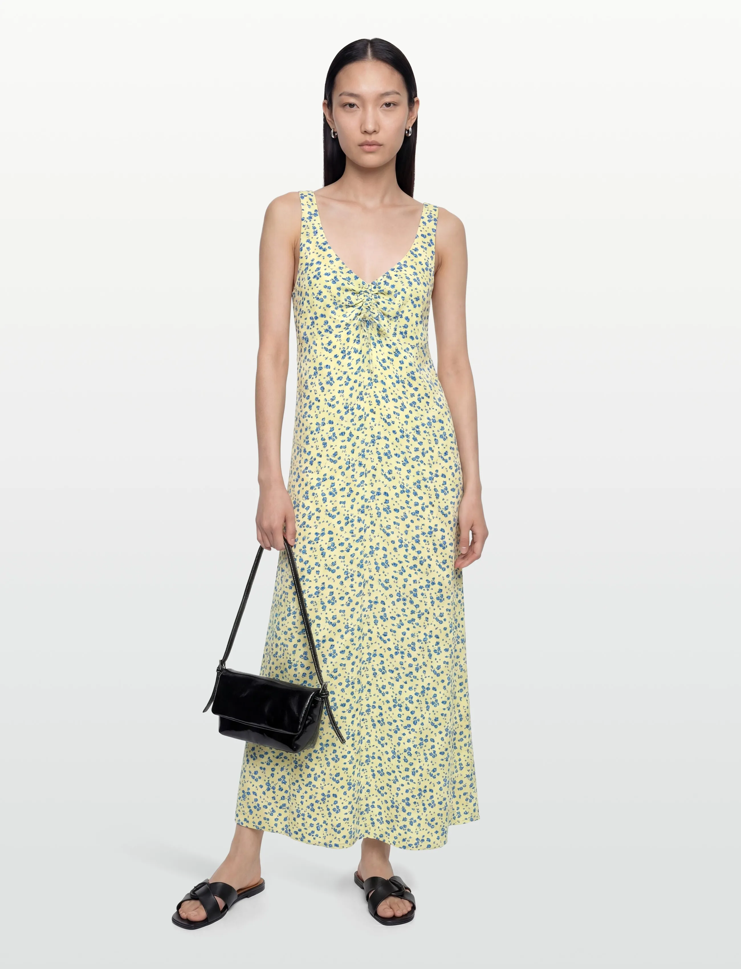 Rip Curl Surf Side Maxi Dress, M, Yellow, Kjoler > Maxikjole, Dame