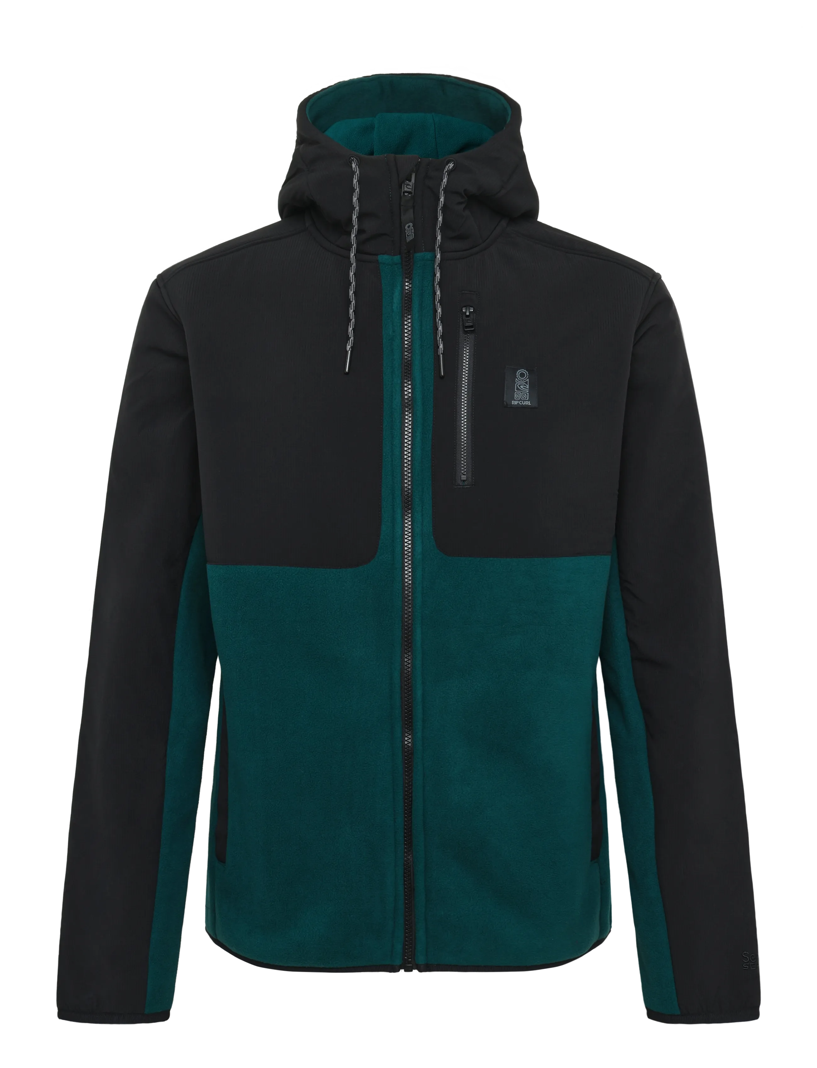 Rip Curl S-SERIES PANELLED ZIP THRU HOO - Vis alt - BLUE GREEN / green