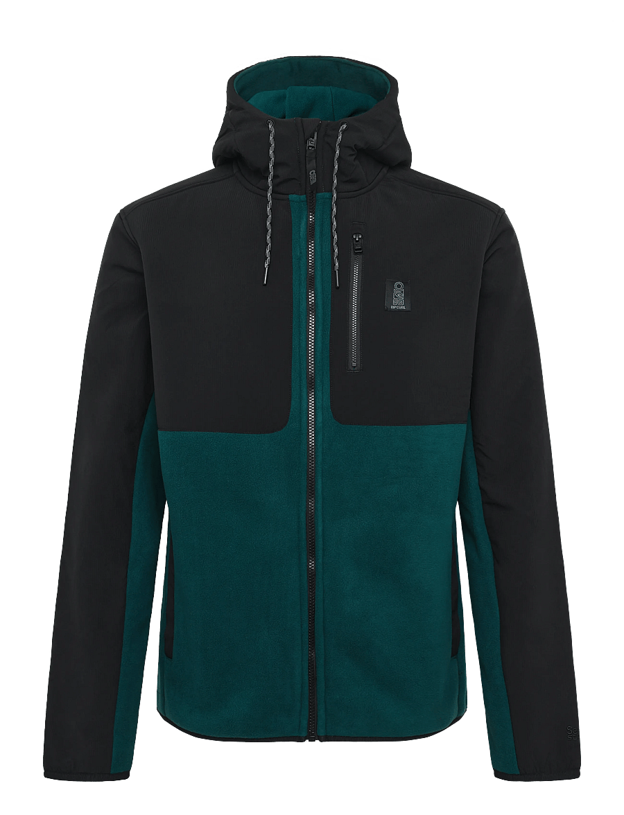 Rip Curl - S-SERIES PANELLED ZIP THRU HOO - fleece og mellemlag - blue green - 0