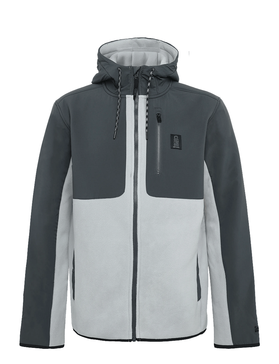 Rip Curl - S-SERIES PANELLED ZIP THRU HOO - huvtröjor - charcoal grey - 0