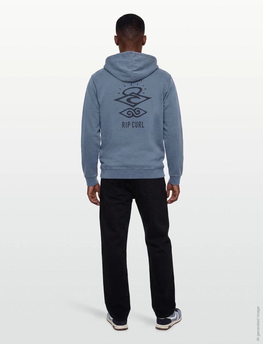 Rip Curl - SEARCH ICON HOOD - huvtröjor - bluefin - 4