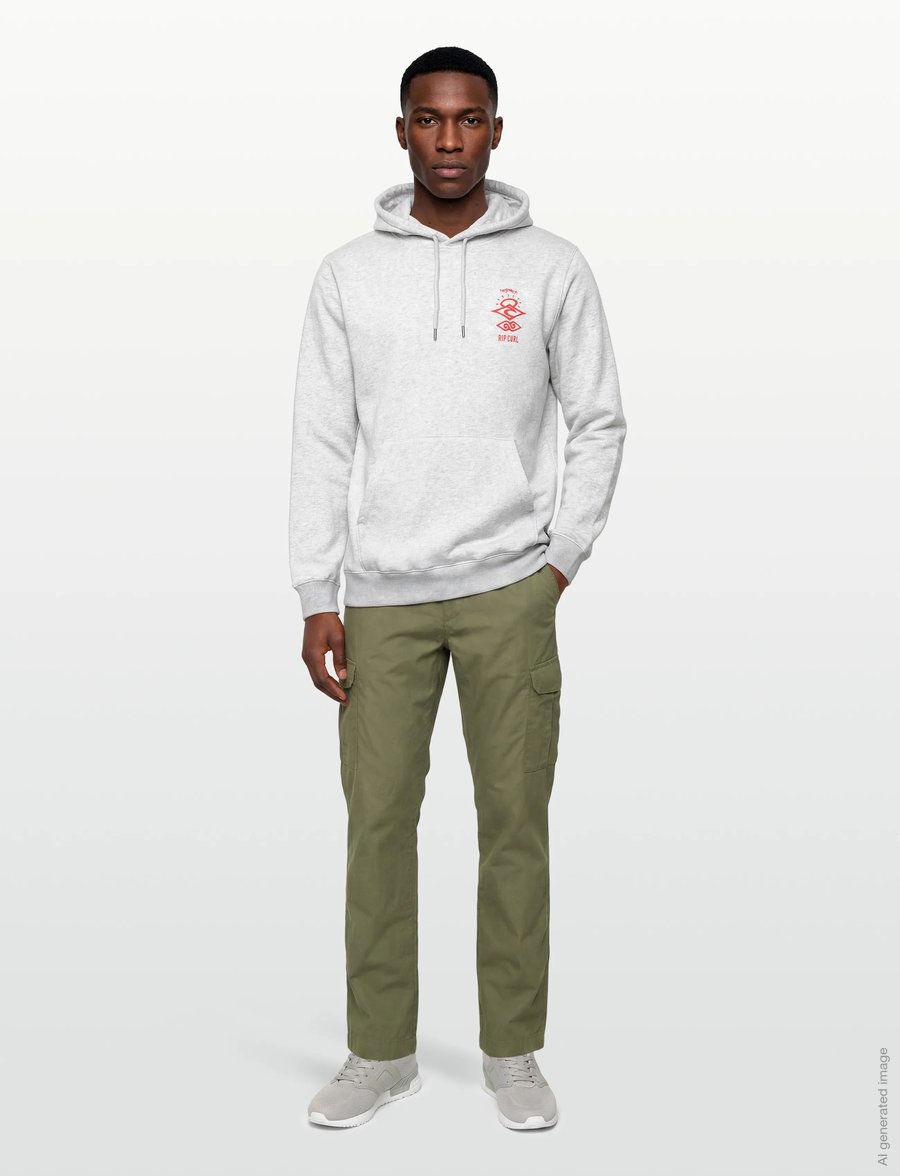 Rip Curl - SEARCH ICON HOOD - sweatshirts - light grey marl - 0