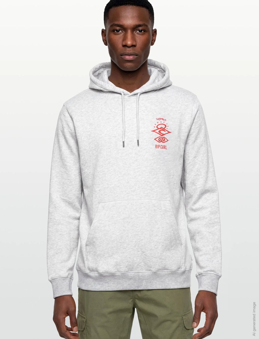 Rip Curl - SEARCH ICON HOOD - sweatshirts - light grey marl - 3