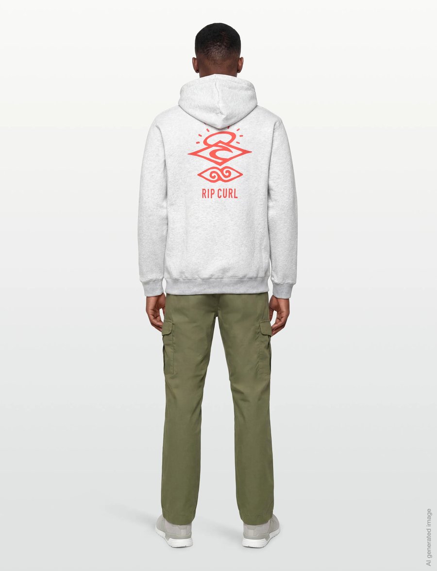 Rip Curl - SEARCH ICON HOOD - sweatshirts - light grey marl - 4