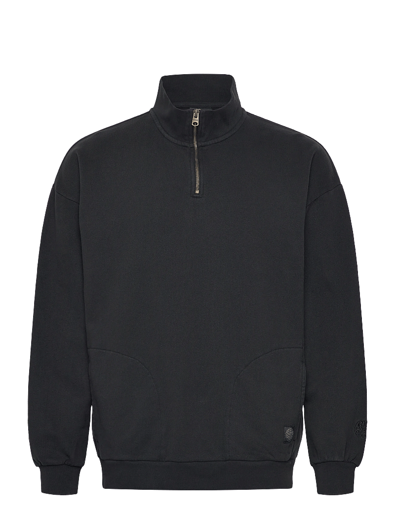Rip Curl - PREMIUM SURF QTR ZIP CREW - overdele - black - 0