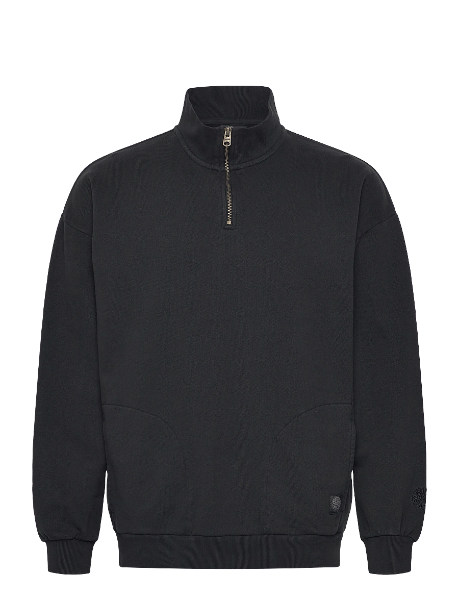Rip Curl - PREMIUM SURF QTR ZIP CREW - Överdelar - black - 0