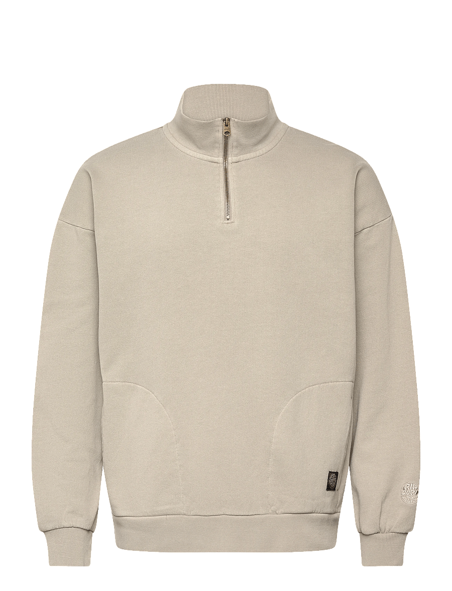 Rip Curl - PREMIUM SURF QTR ZIP CREW - oberteile - stone - 0