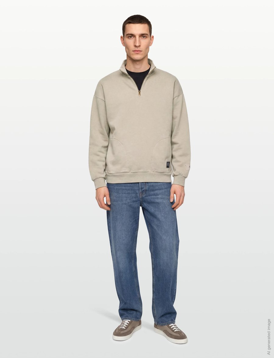 Rip Curl - PREMIUM SURF QTR ZIP CREW - tops - stone - 0