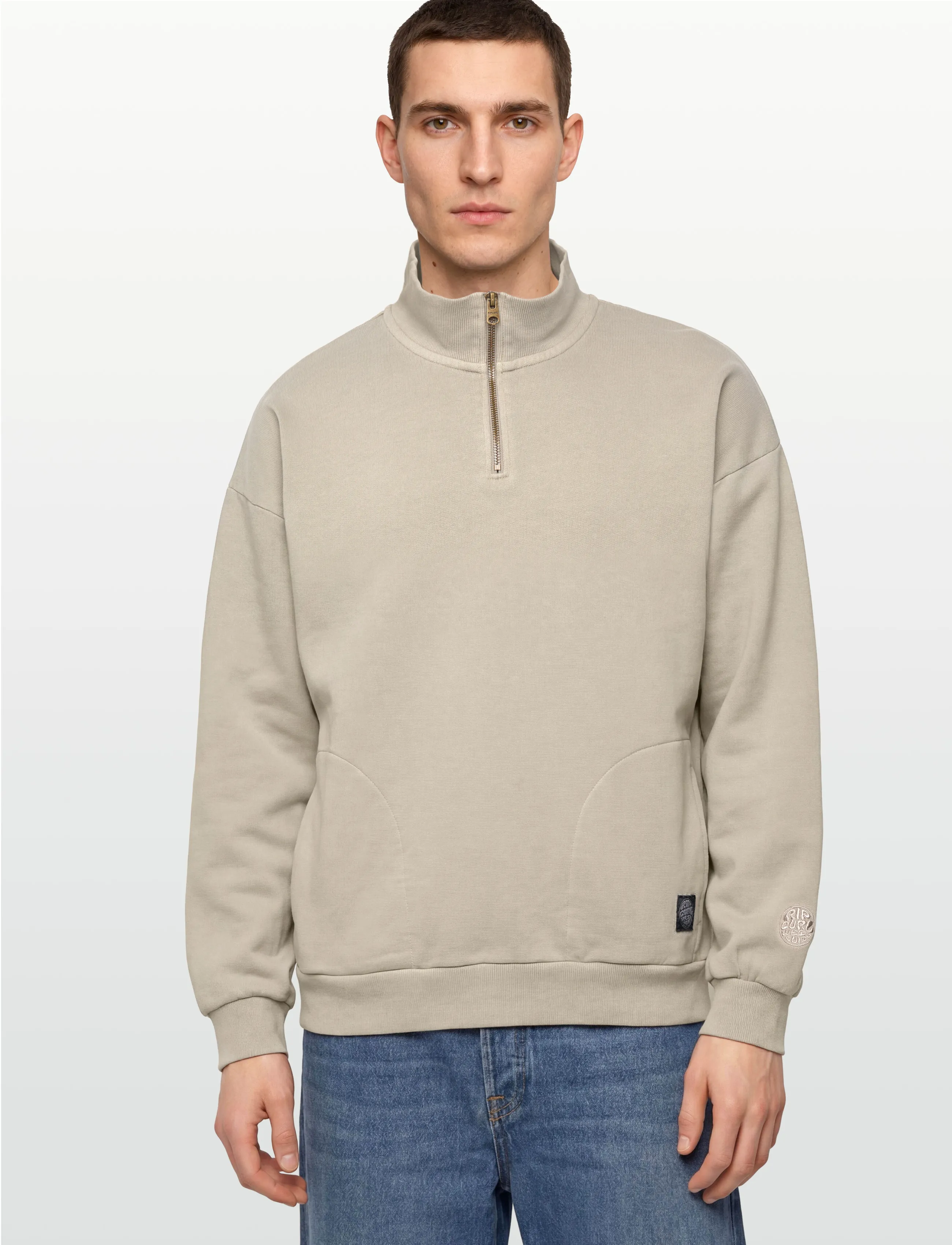 Rip Curl - PREMIUM SURF QTR ZIP CREW - sport - stone - 3