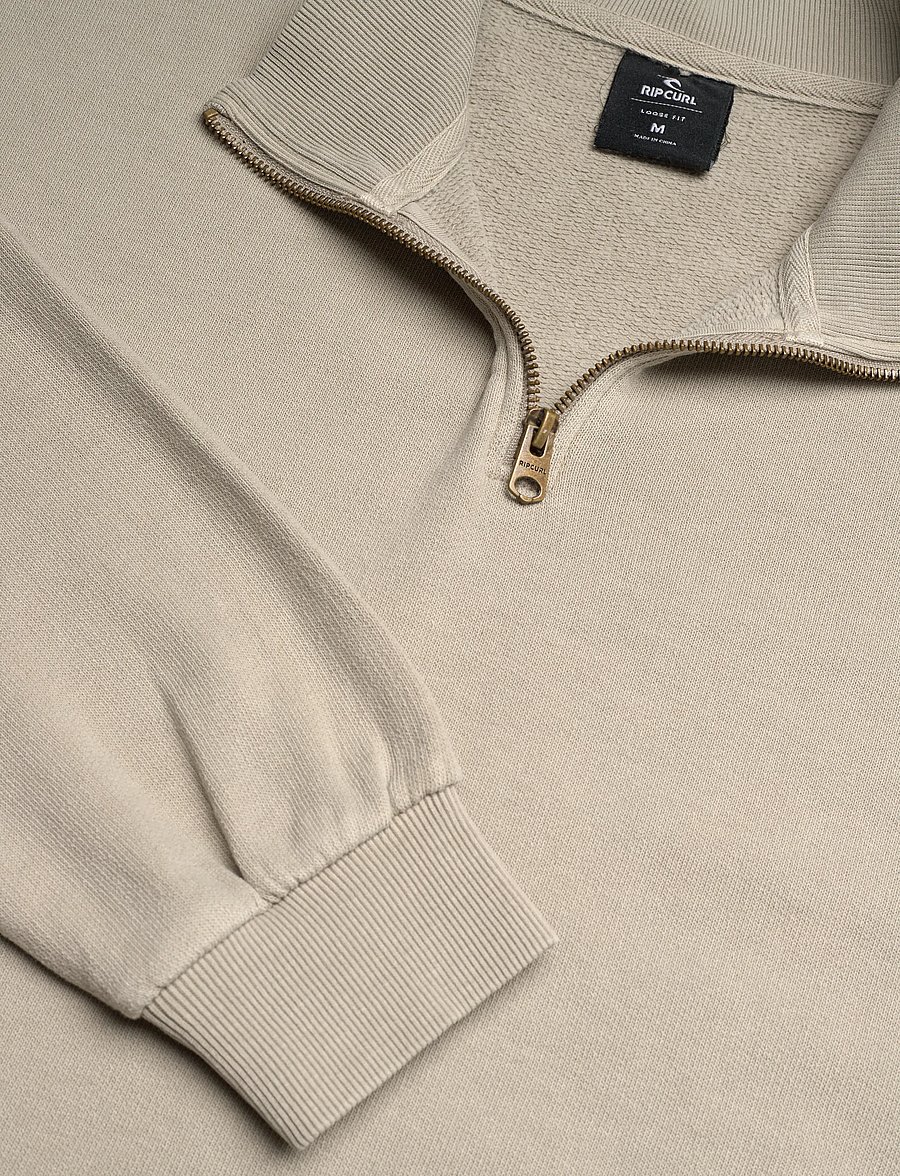 Rip Curl - PREMIUM SURF QTR ZIP CREW - oberteile - stone - 2