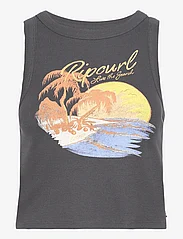 Rip Curl - SUNSET RIBBED TANK - tops zonder mouwen - washed black - 0