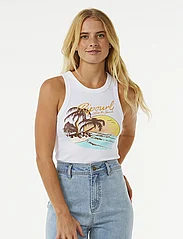 Rip Curl - SUNSET RIBBED TANK - tank tops - white - 2