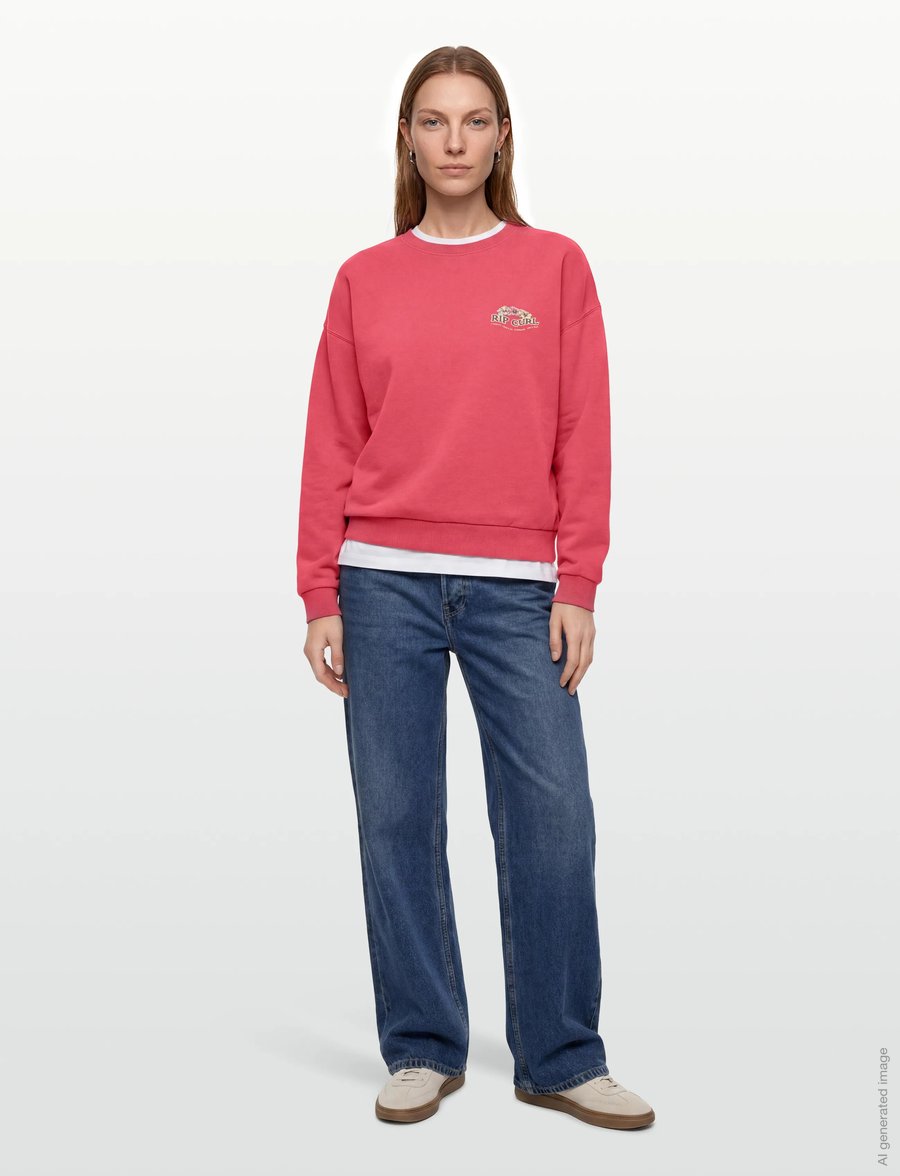 Rip Curl - BELLS HERITAGE CREW - sweatshirts - deep red - 0
