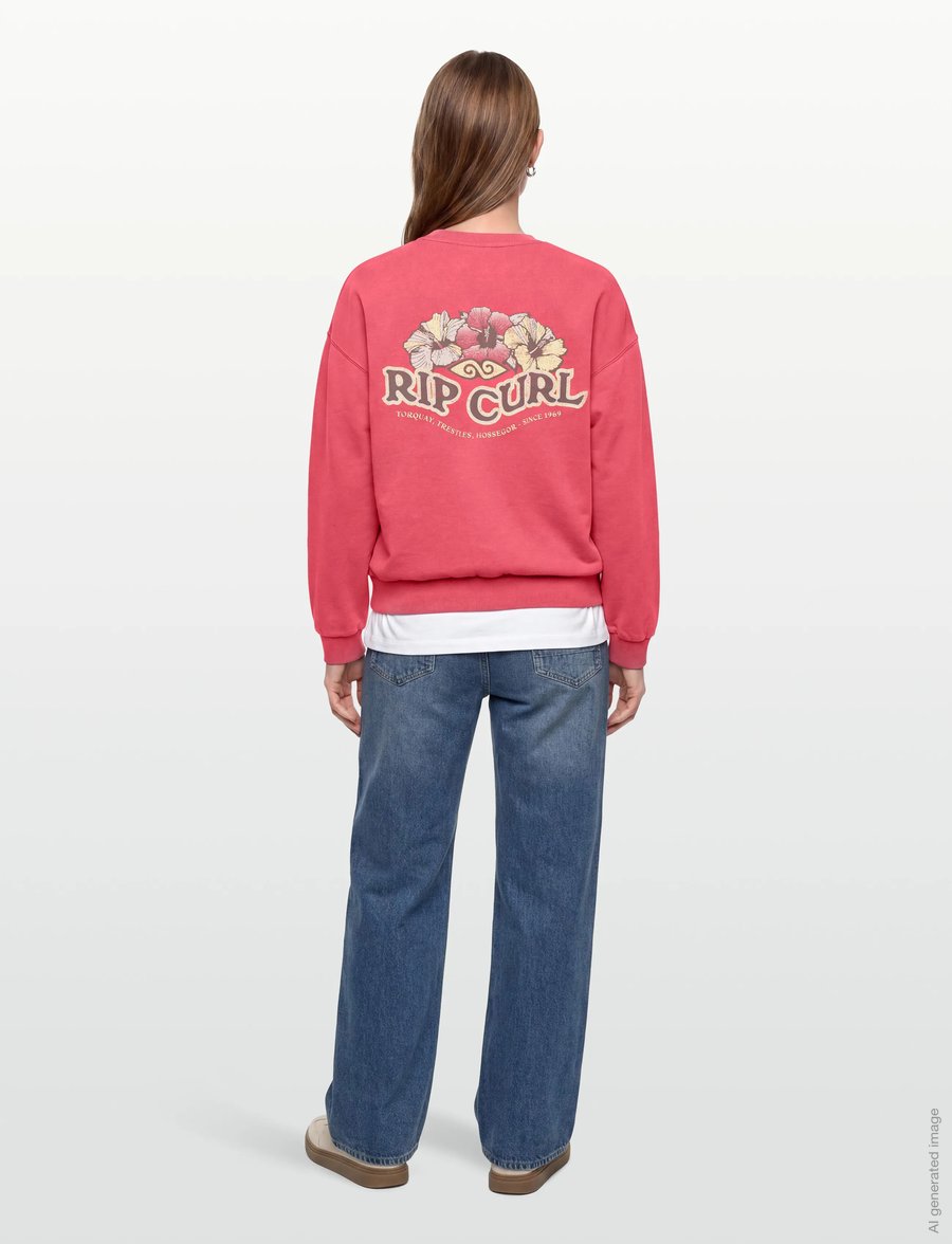 Rip Curl - BELLS HERITAGE CREW - sweatshirts - deep red - 4