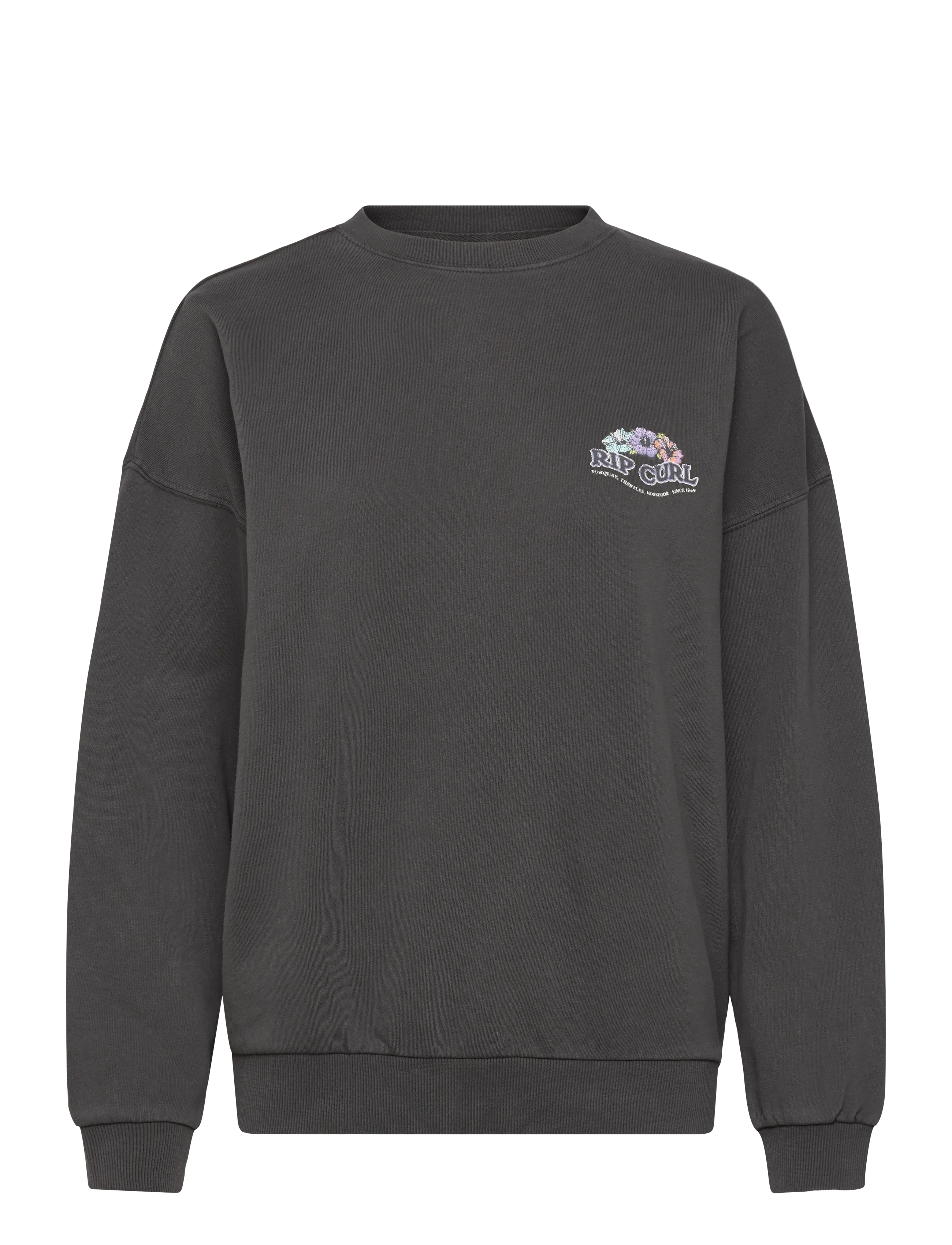 Rip Curl BELLS HERITAGE CREW - Rip Curl - WASHED BLACK / black